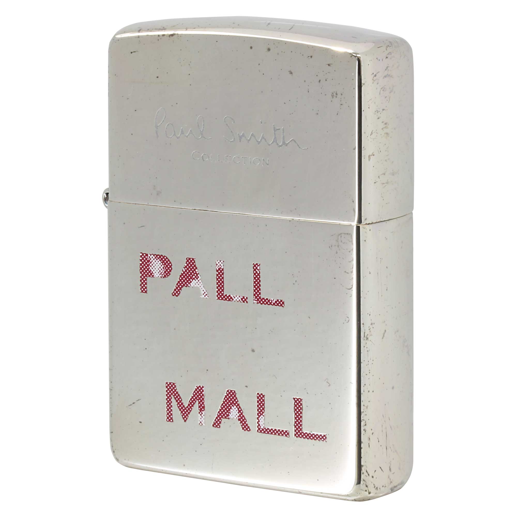 絶版/ヴィンテージ Zippo ジッポー 中古 2002年製造 ZIPPO Paul Smith Collection ポール・スミス コレクション Pall Mall  [A]使用感少なく状態が良い