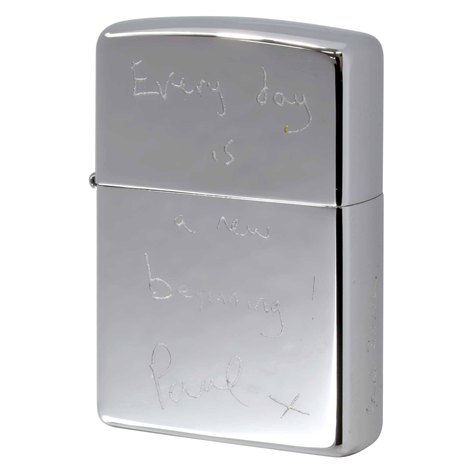 絶版/ヴィンテージ Zippo ジッポー 中古 2012年製造 ZIPPO Paul Smith ポール・スミス Every day is a new beginning paul x  [S]ほぼ新品同様
