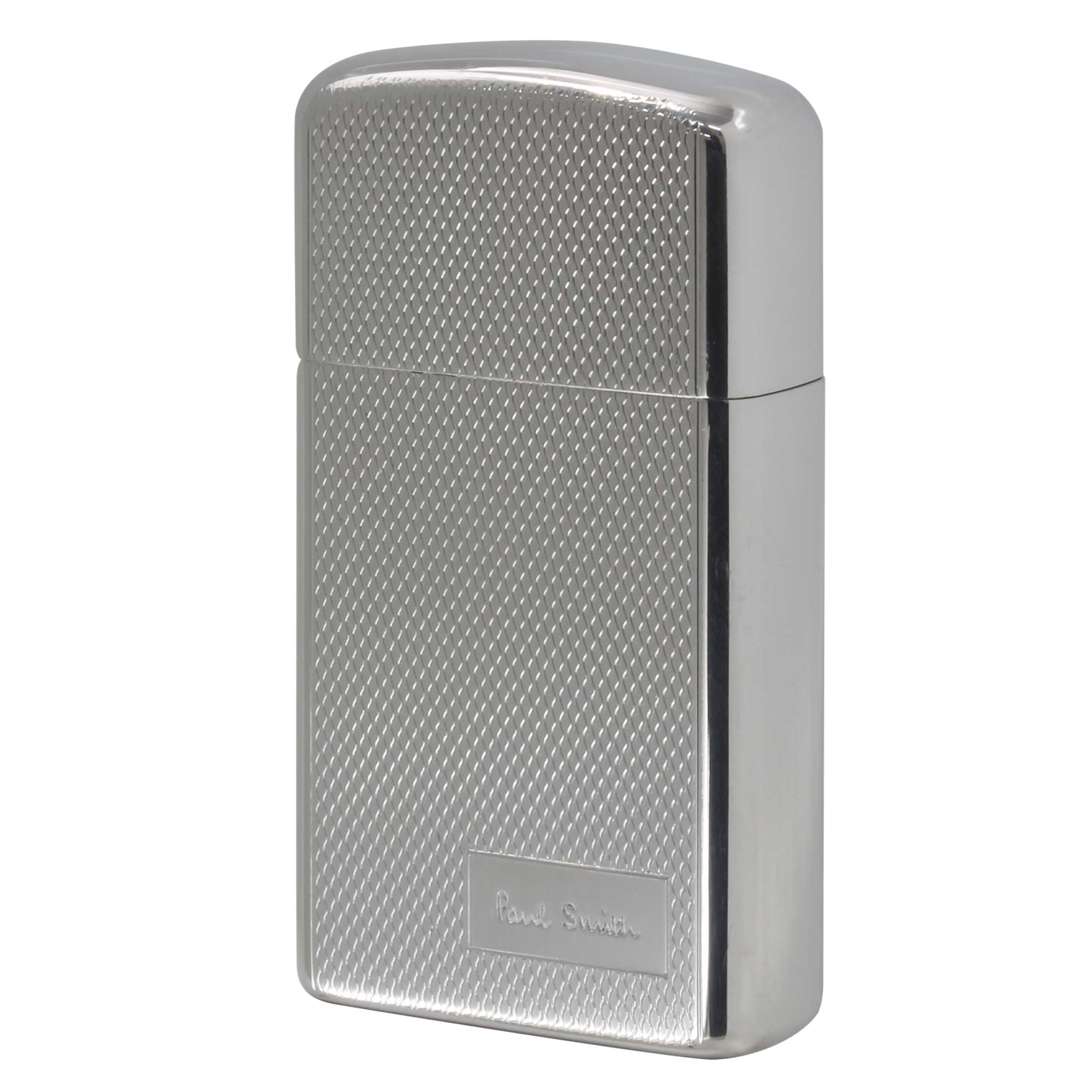 絶版/ヴィンテージ Zippo ジッポー 中古 2000年製造 ZIPPO Paul Smith ポール・スミス スリム アルミケース SLIM Aluminum case ロゴ エンジンタン  [S]ほぼ新品同様
