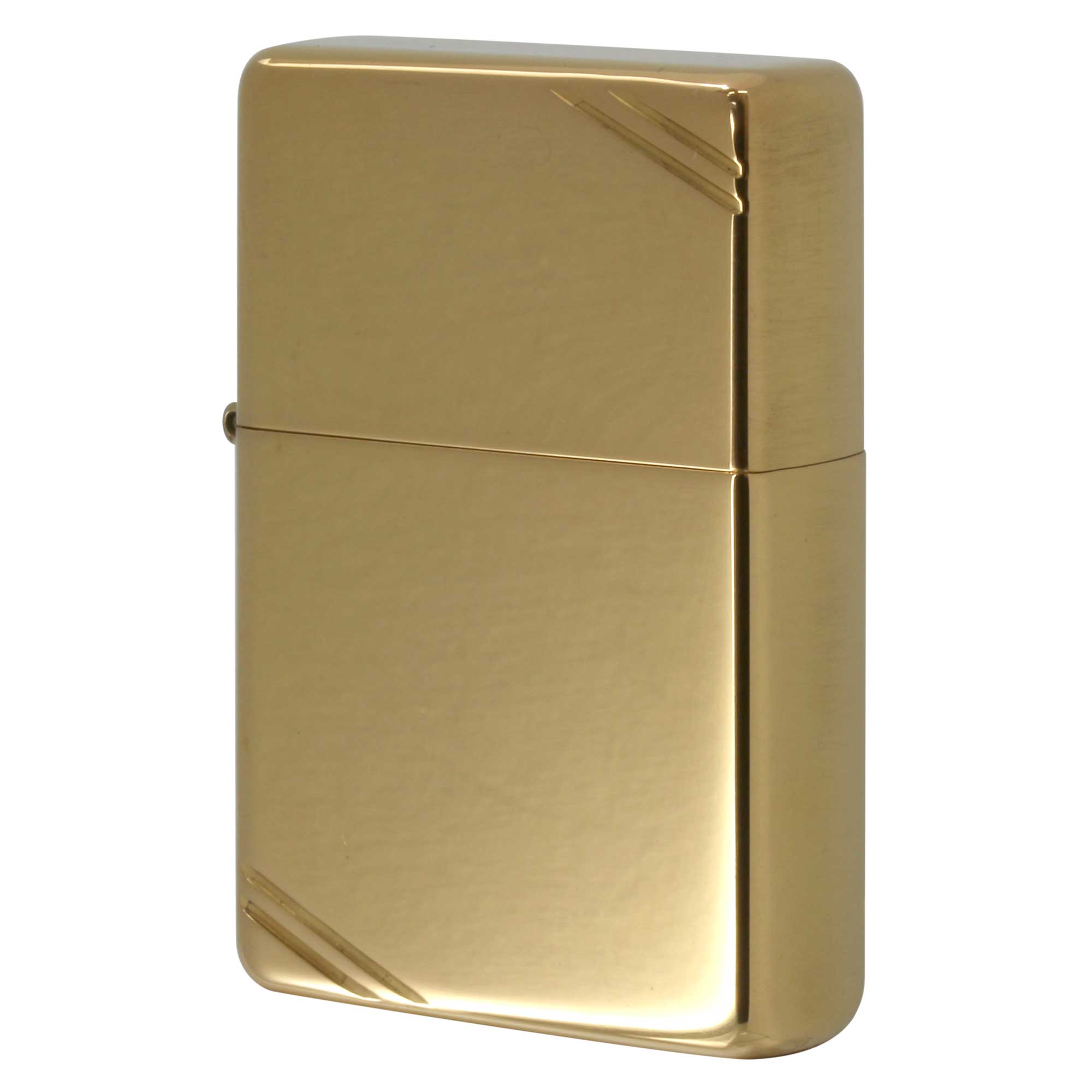 絶版/ヴィンテージ Zippo ジッポー 中古 2003年製造 1937レプリカ No.270 真鍮 ブラス ポリッシュ フラットトップ  [A]使用感少なく状態が良い