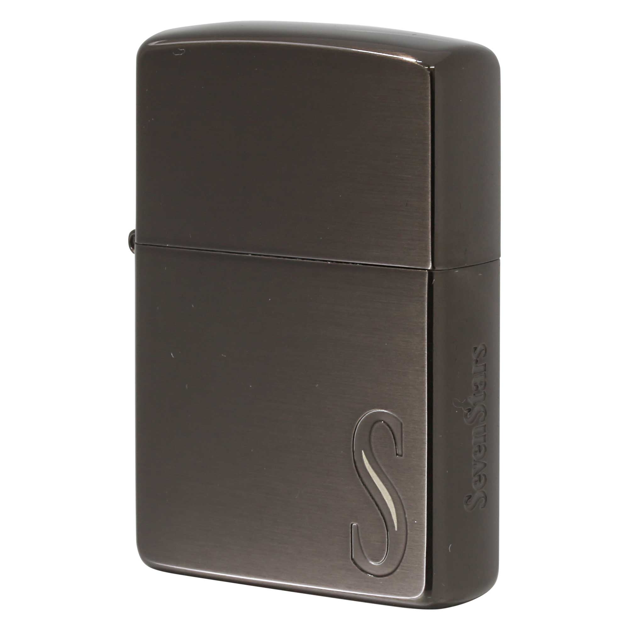 絶版/ヴィンテージ Zippo ジッポー 中古 2000年製造 限定 Seven Star セブンスター ブラックチタン ミレニアムモデル  [S]ほぼ新品同様