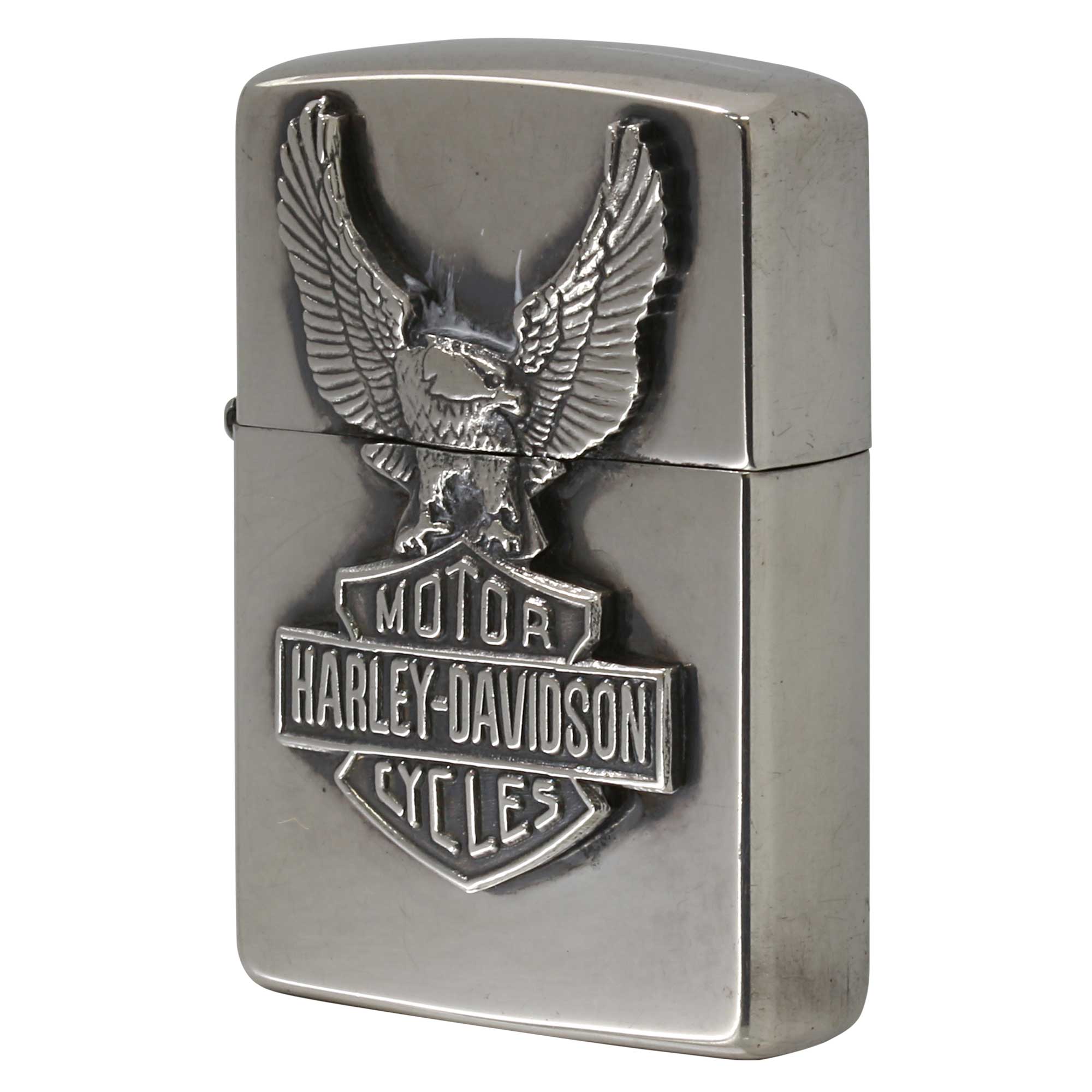 絶版/ヴィンテージ Zippo ジッポー 中古 1994年製造 Harley Davidson ハーレーダビッドソン メタル  [B]使用感ありやや傷汚れあり