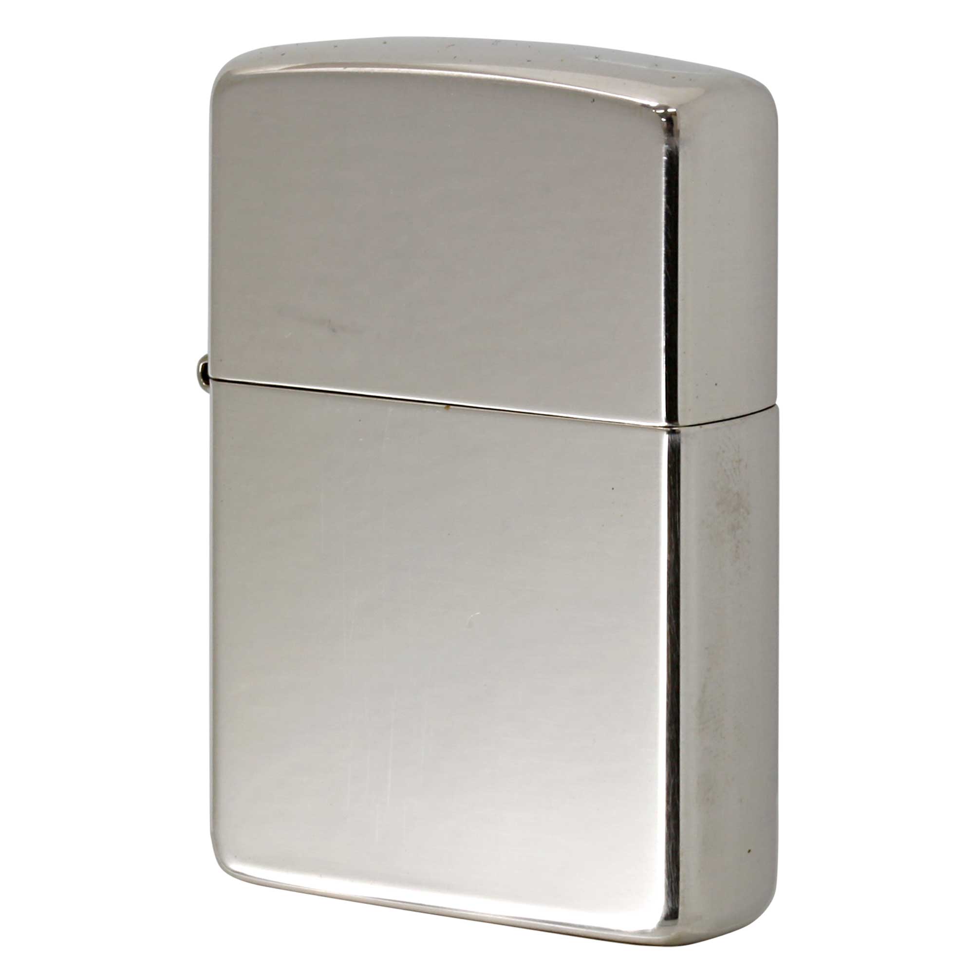 絶版/ヴィンテージ Zippo ジッポー 中古 2000年製造 純銀 スターリングシルバー 925 Sterling Silver ポリッシュ 鏡面 無地 No.15  [S]ほぼ新品同様