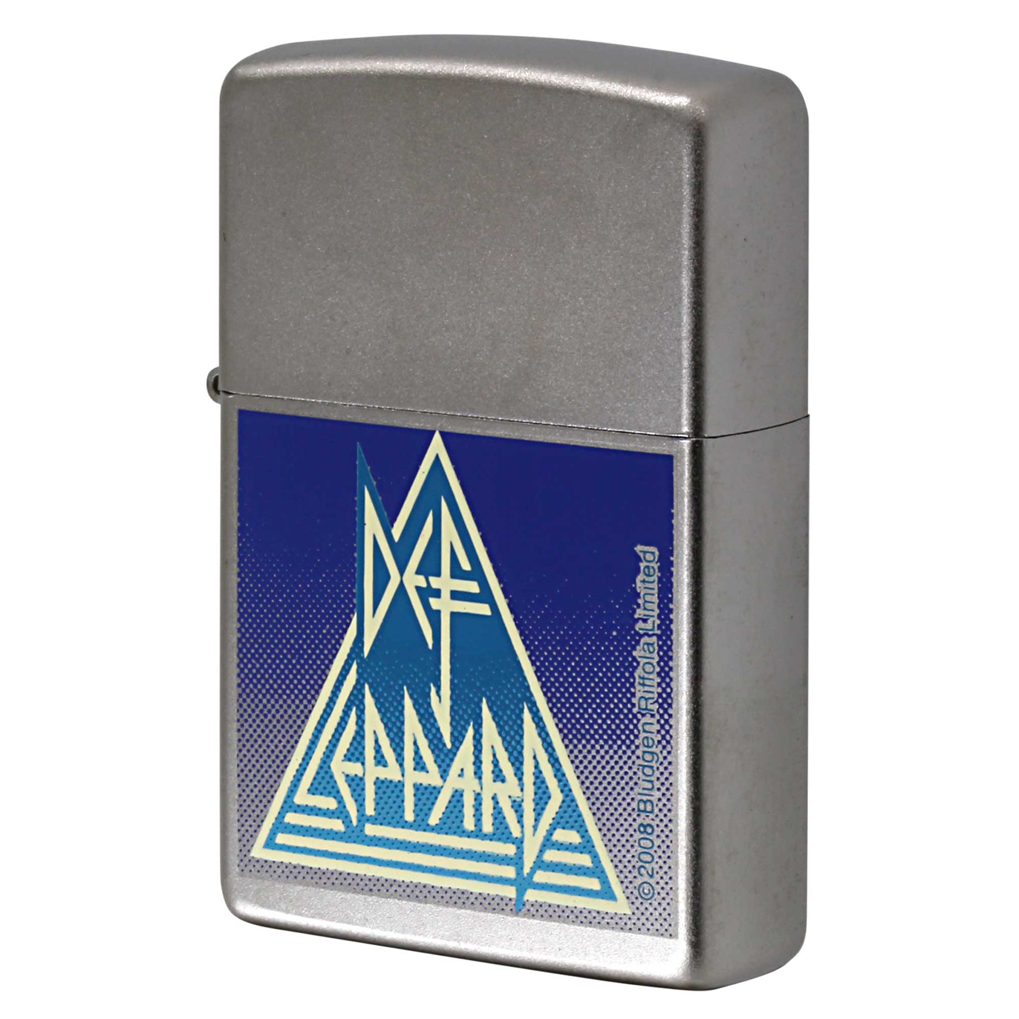 絶版/ヴィンテージ Zippo ジッポー 中古 2009年製造 Rock Express Def Leppard Satin Chrome 24566  [S]ほぼ新品同様