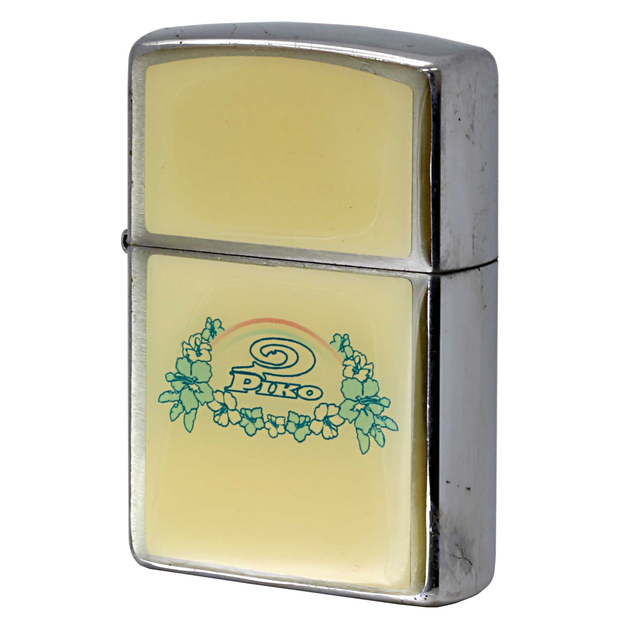 絶版/ヴィンテージ Zippo ジッポー 中古 2001年製造 PIKO ピコ サーフブランド エポ盛り  [A]使用感少なく状態が良い