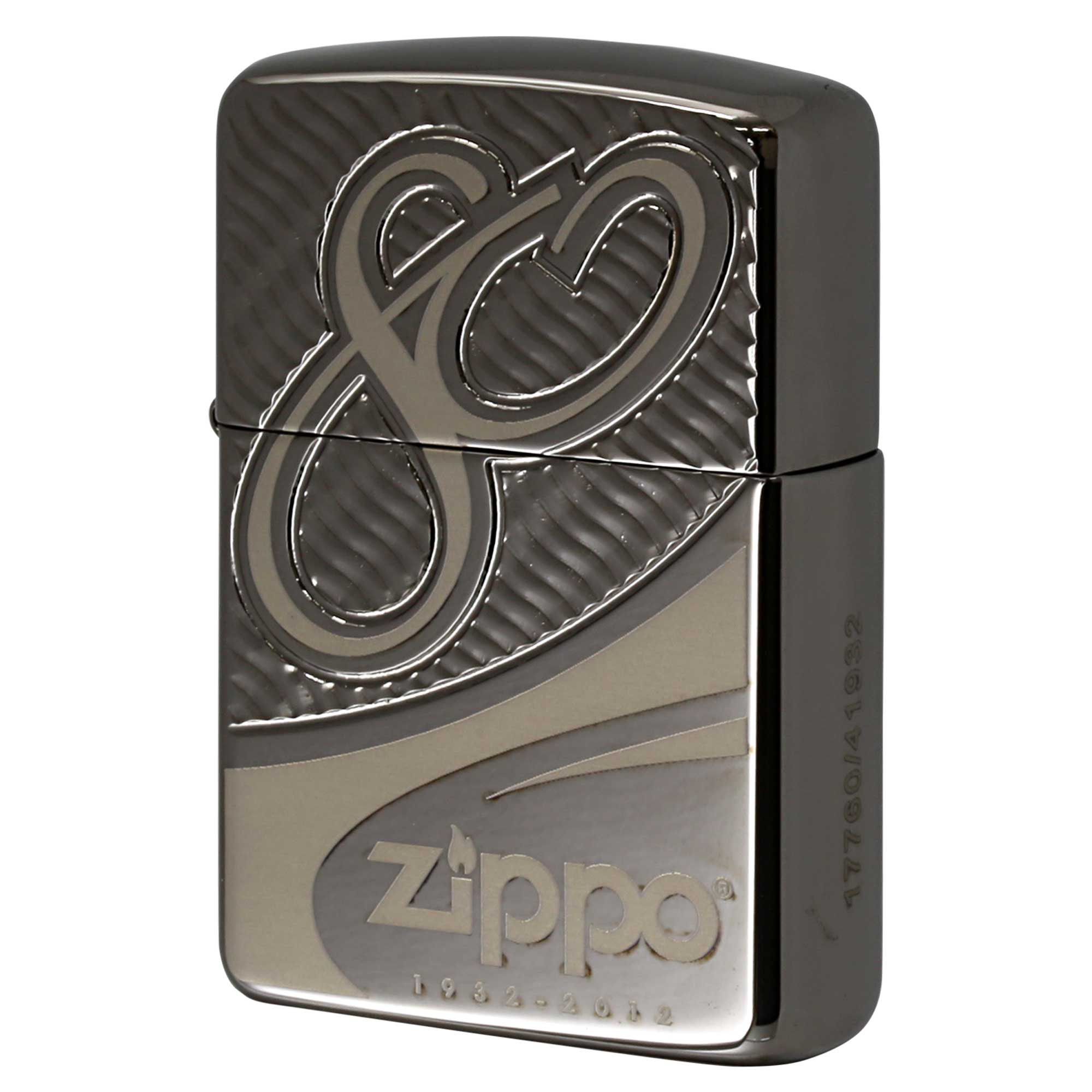 絶版/ヴィンテージ Zippo ジッポー 中古 2012年製造 限定41,932個 80th Anniversary 1932-2012 Limited Edition 創業80周年記念 アーマー 28249 No.17760  [S]ほぼ新品同様