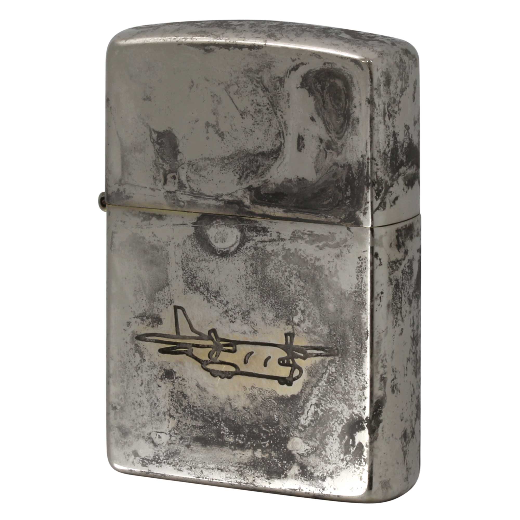 絶版/ヴィンテージ Zippo ジッポー 中古 1998年製造 戦闘機  [C]使用感あり傷汚れあり