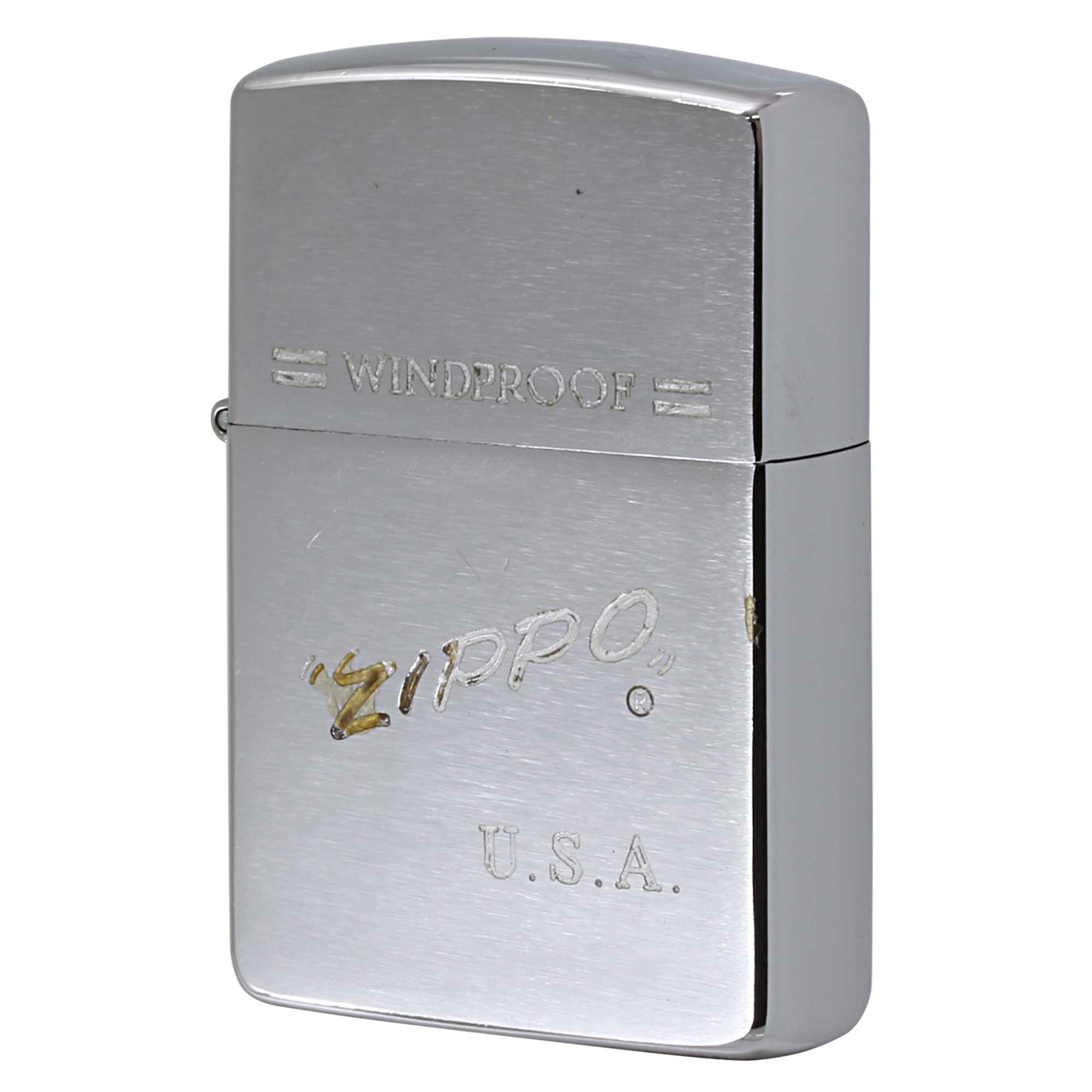 絶版/ヴィンテージ Zippo ジッポー 中古 1991年製造 ZIPPO LOGO USA  [C]使用感あり傷汚れあり