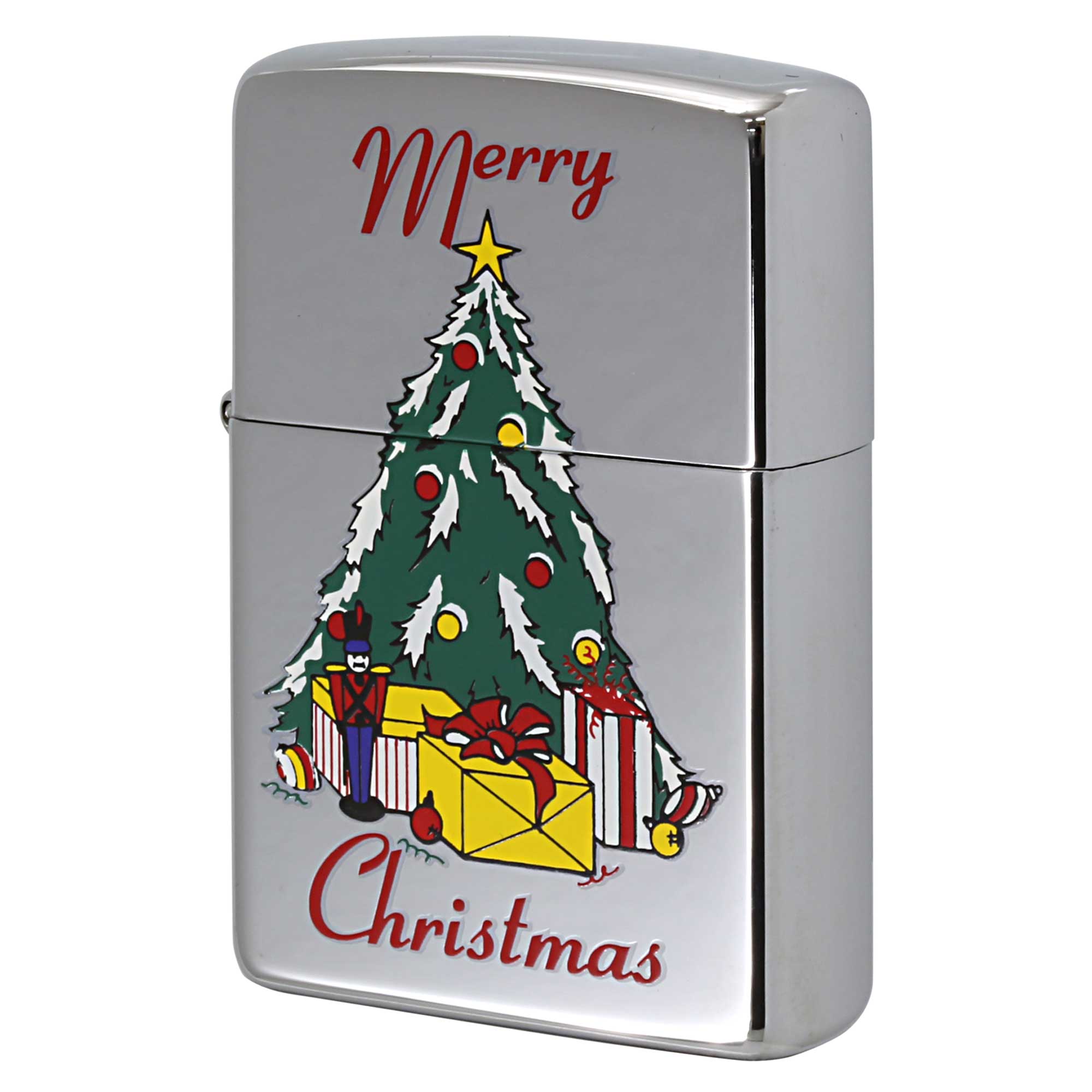 絶版/ヴィンテージ Zippo ジッポー 中古 2001年製造 Merry Christmas クリスマスツリー  [S]ほぼ新品同様