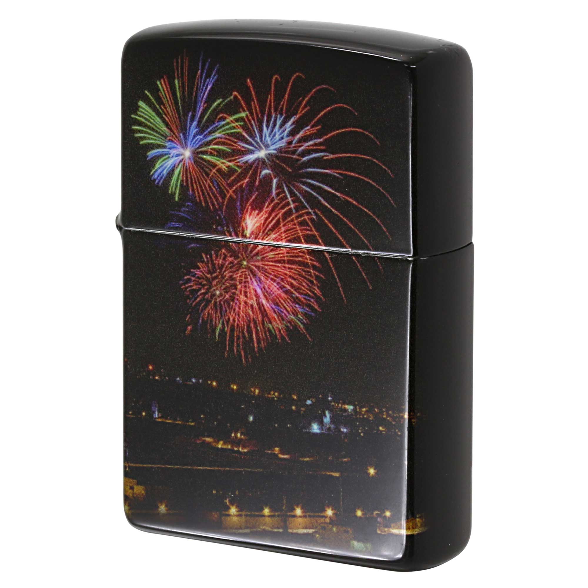 絶版/ヴィンテージ Zippo ジッポー 中古 2006年製造 夜景 花火 Photograph  [A]使用感少なく状態が良い