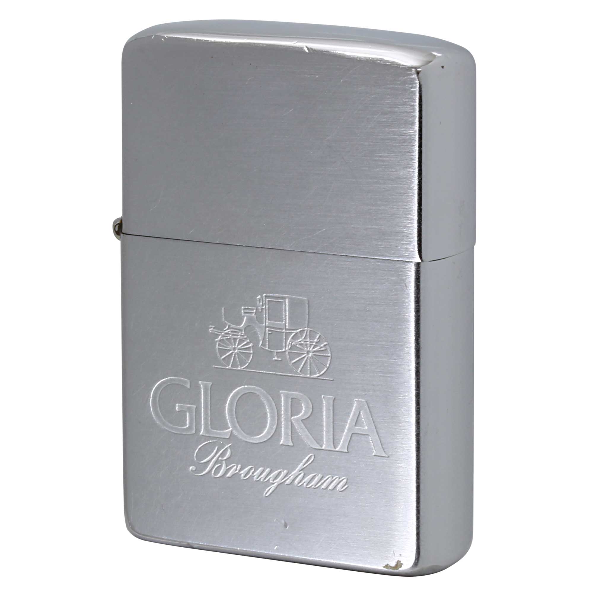 絶版/ヴィンテージ Zippo ジッポー 中古 1980年製造 GLORIA Brougham 四輪馬車 ブロアム馬車  [C]使用感あり傷汚れあり