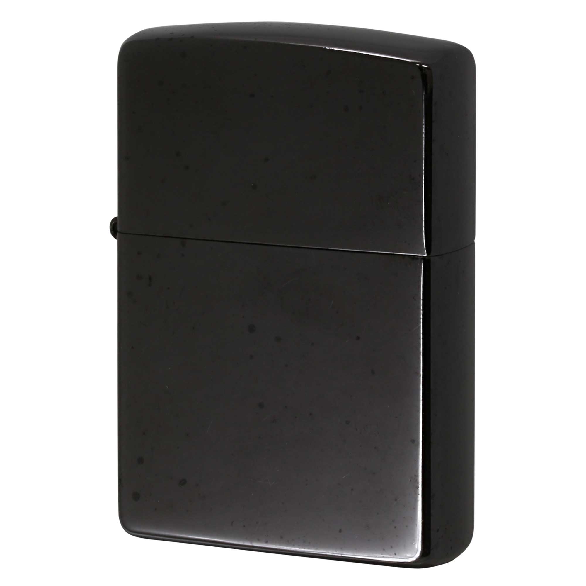 絶版/ヴィンテージ Zippo ジッポー 中古 2005年製造 ブラックメッキ プレーン 無地  [B]使用感ありやや傷汚れあり