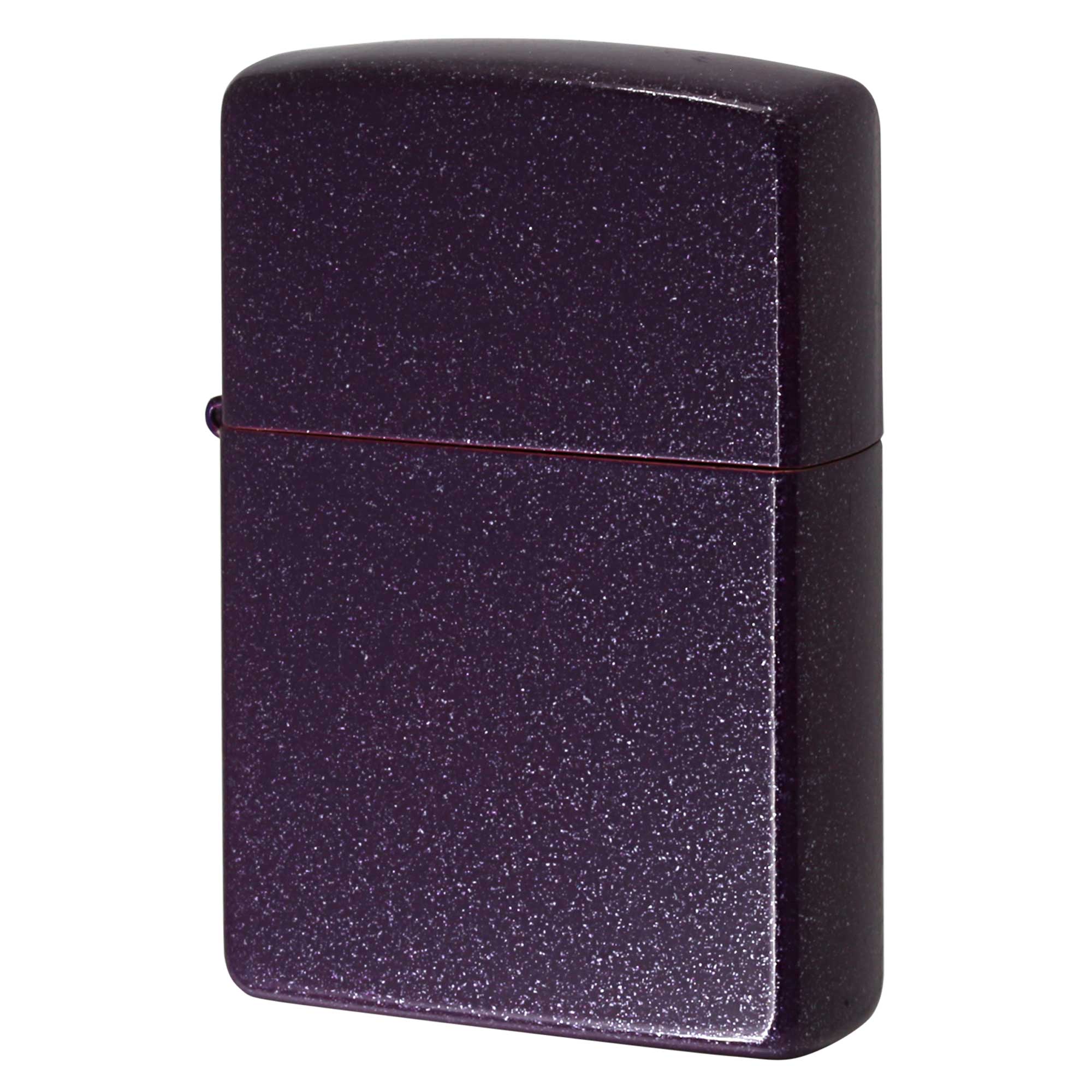 絶版/ヴィンテージ Zippo ジッポー 中古 2006年製造 ラメ パープル 塗装 無地  [S]ほぼ新品同様