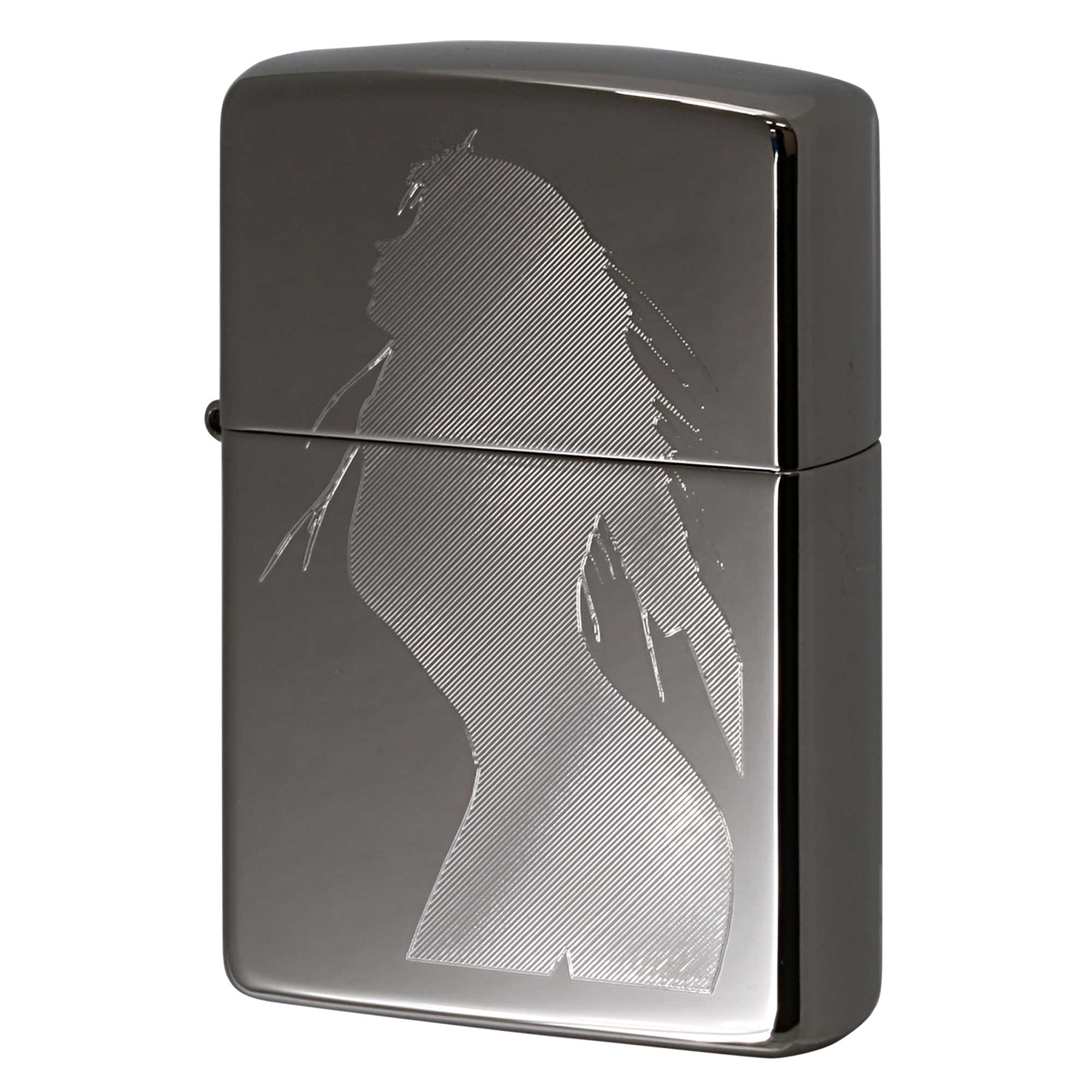 絶版/ヴィンテージ Zippo ジッポー 中古 2006年製造 Seductive Silhouette セクシーシルエット 20762  [S]ほぼ新品同様