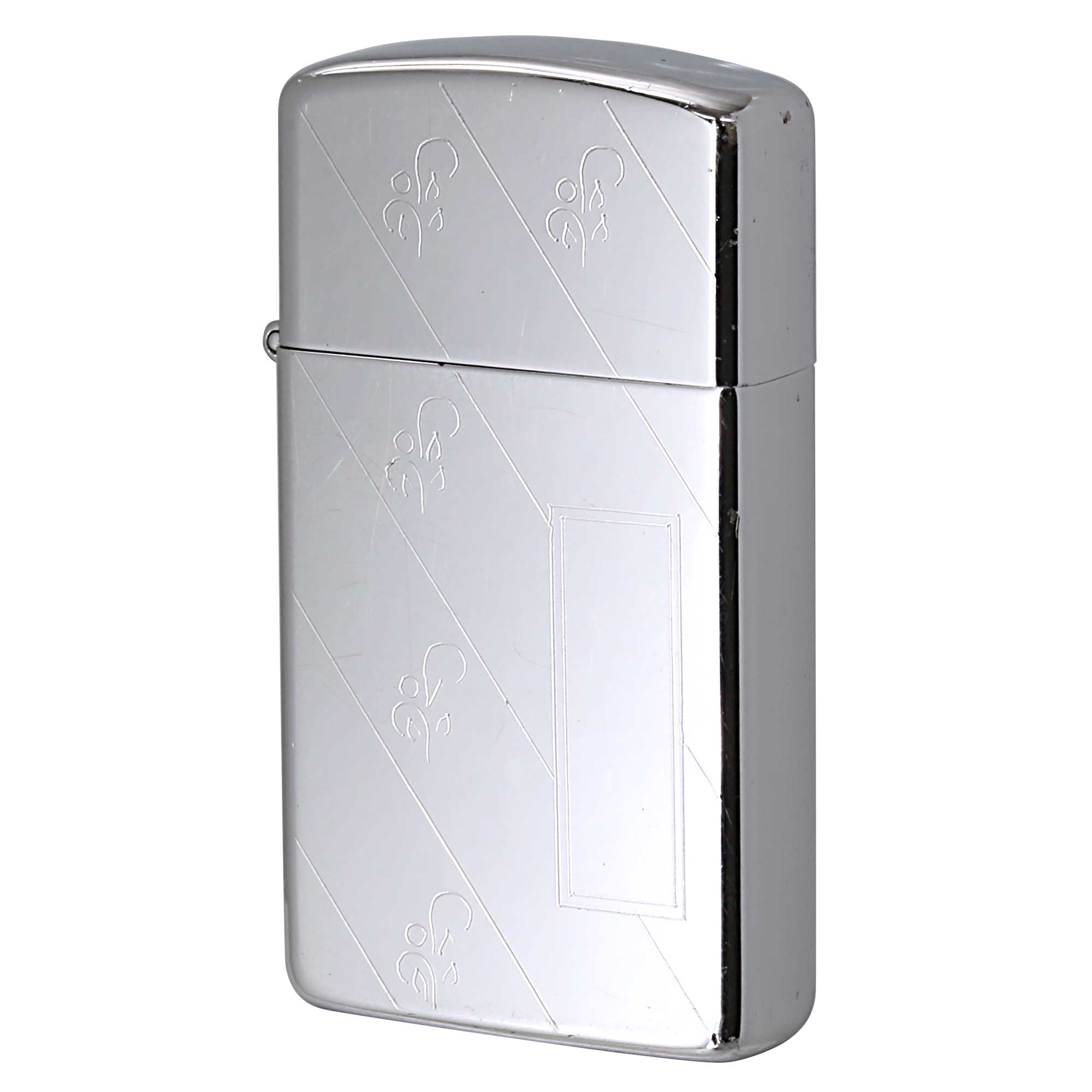 絶版/ヴィンテージ Zippo ジッポー 中古 1988年製造 No.1625 スリム Diagonal ダイヤゴナル  [B]使用感ありやや傷汚れあり
