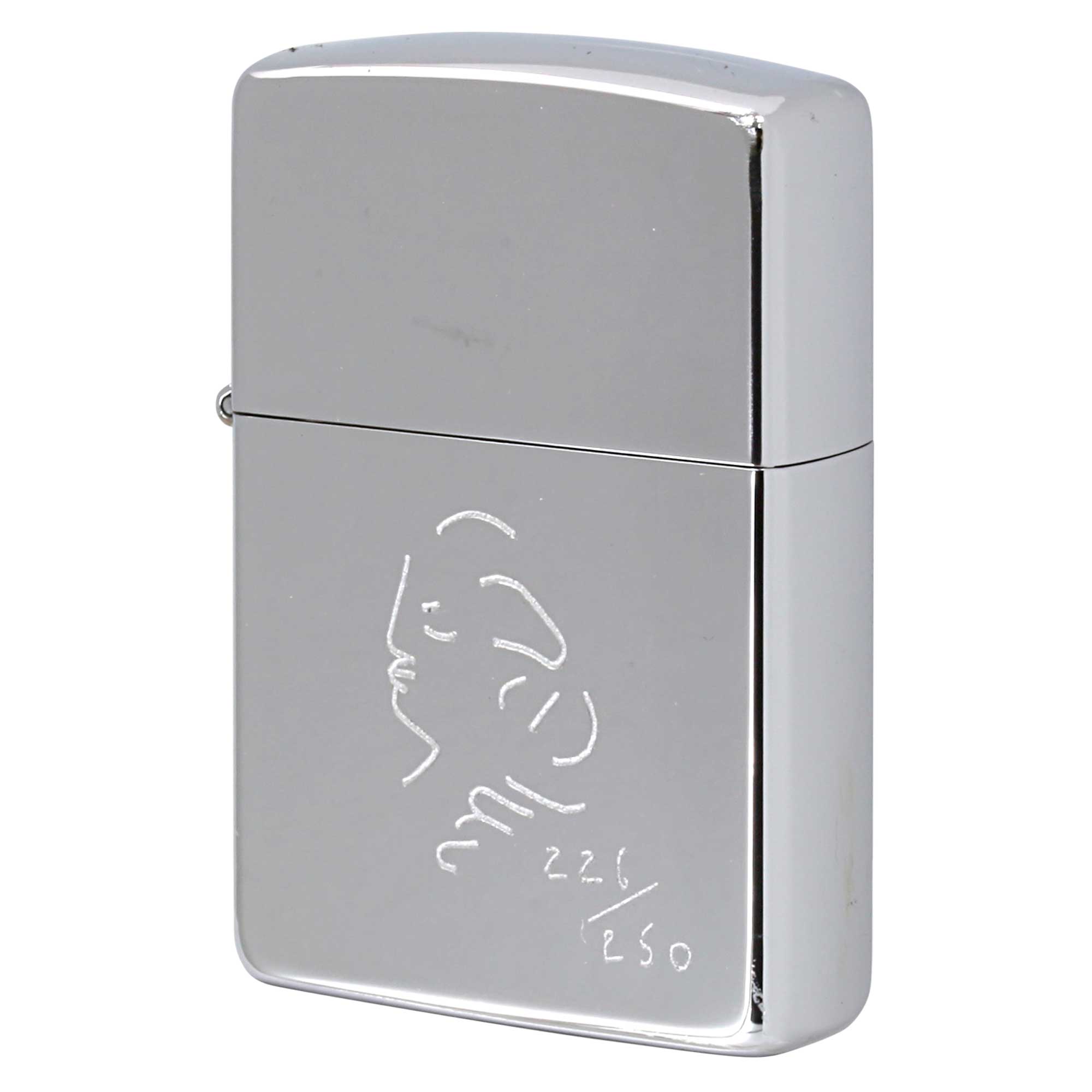 絶版/ヴィンテージ Zippo ジッポー 中古 1994年製造 ZIPPO Paul Smith ポール・スミス 横顔 シリアル番号 No.226  [A]使用感少なく状態が良い
