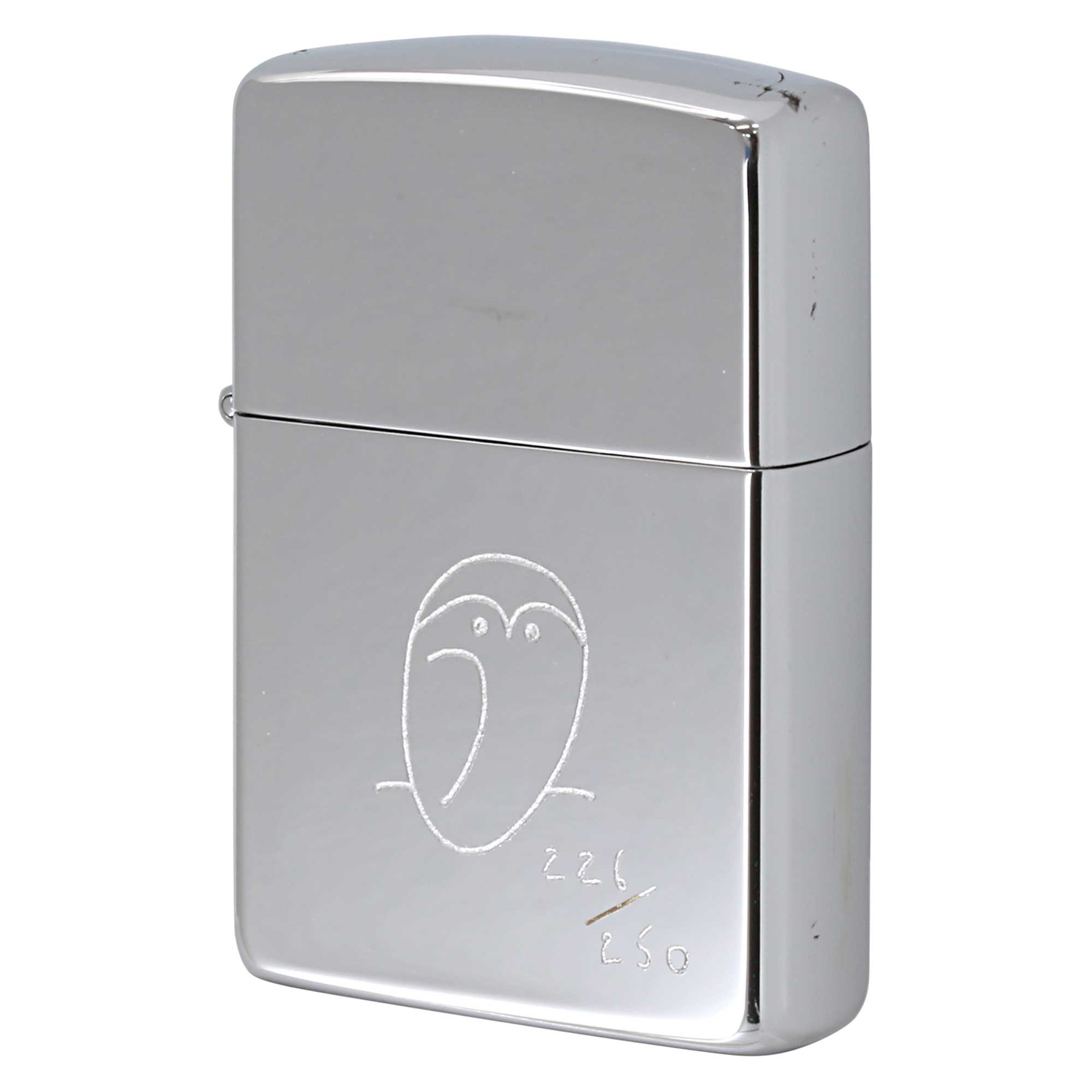 絶版/ヴィンテージ Zippo ジッポー 中古 1994年製造 ZIPPO Paul Smith ポール・スミス フクロウ シリアル番号 No.226  [A]使用感少なく状態が良い