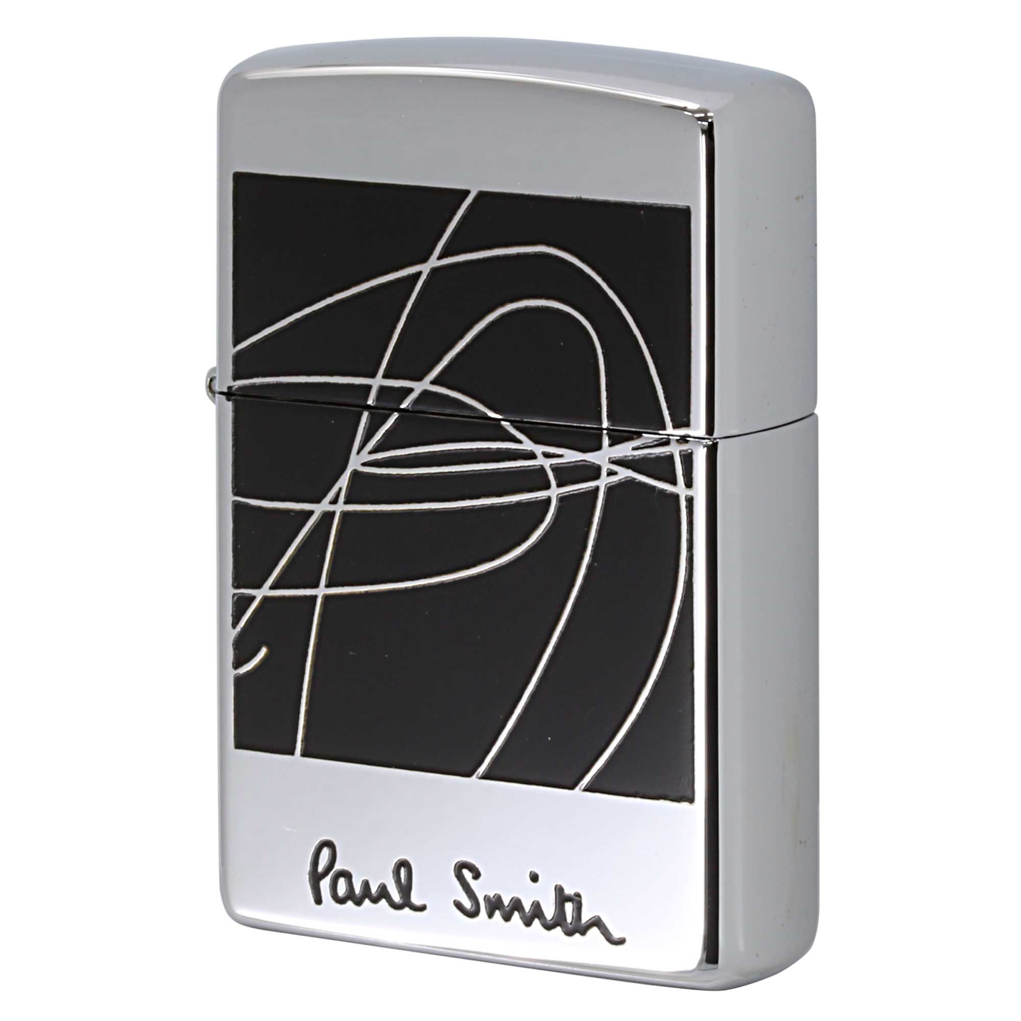 絶版/ヴィンテージ Zippo ジッポー 中古 1996年製造 ZIPPO Paul Smith ポール・スミス 線画アート1  [S]ほぼ新品同様