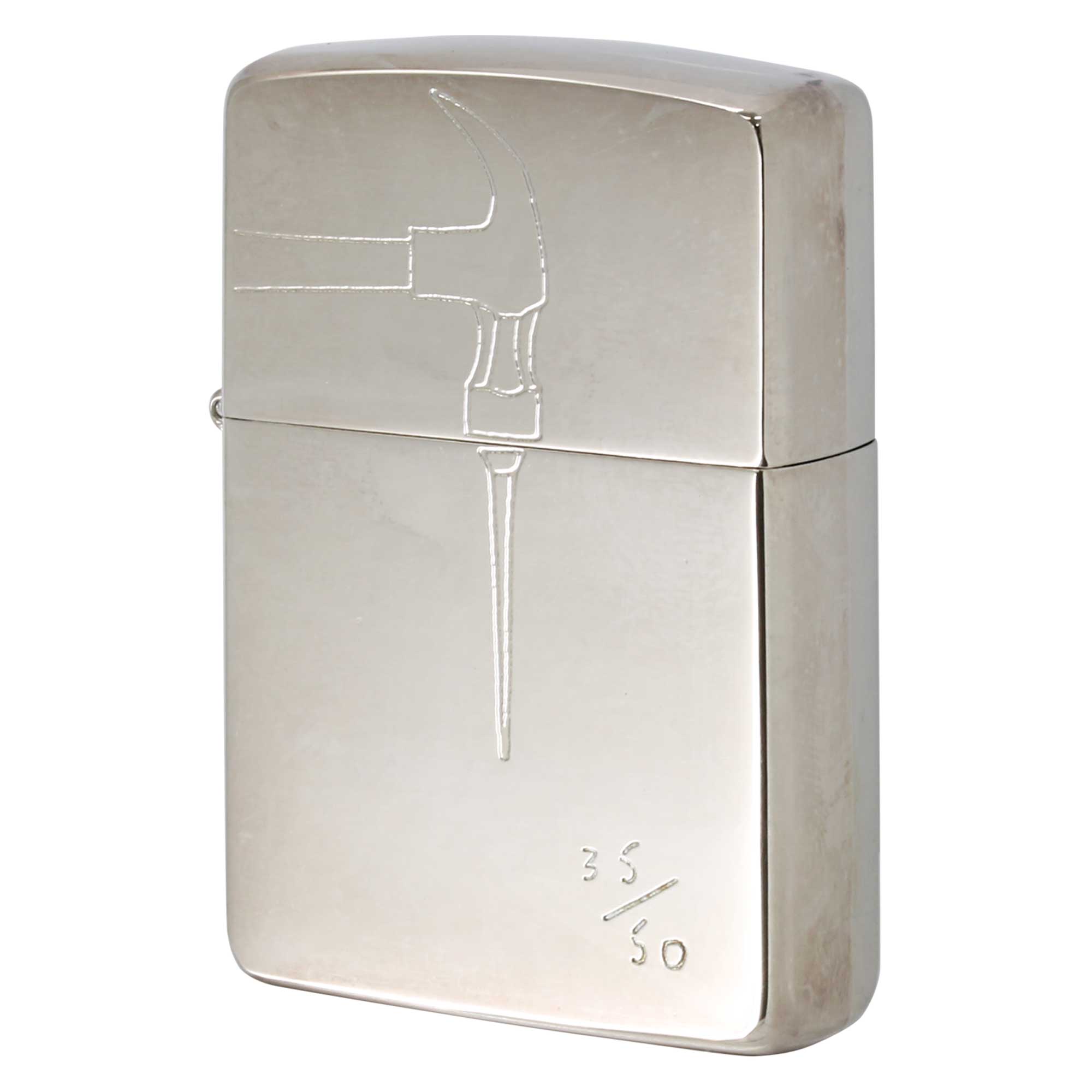 絶版/ヴィンテージ Zippo ジッポー 中古 1995年製造 ZIPPO Paul Smith Collection ポール・スミス コレクション 釘とハンマー シリアル番号 No.35  [A]使用感少なく状態が良い