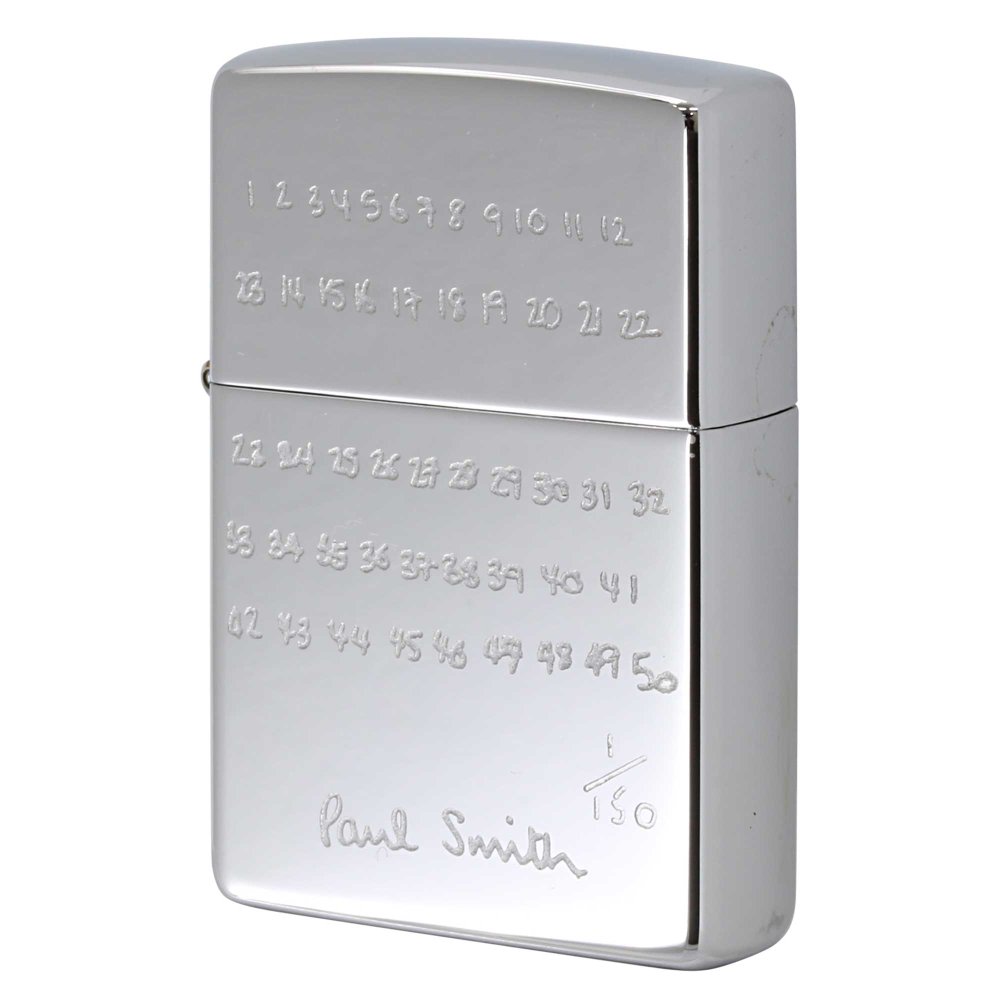 絶版/ヴィンテージ Zippo ジッポー 中古 1996年製造 ZIPPO Paul Smith ポール・スミス 数字 シリアル番号 No.1  [S]ほぼ新品同様