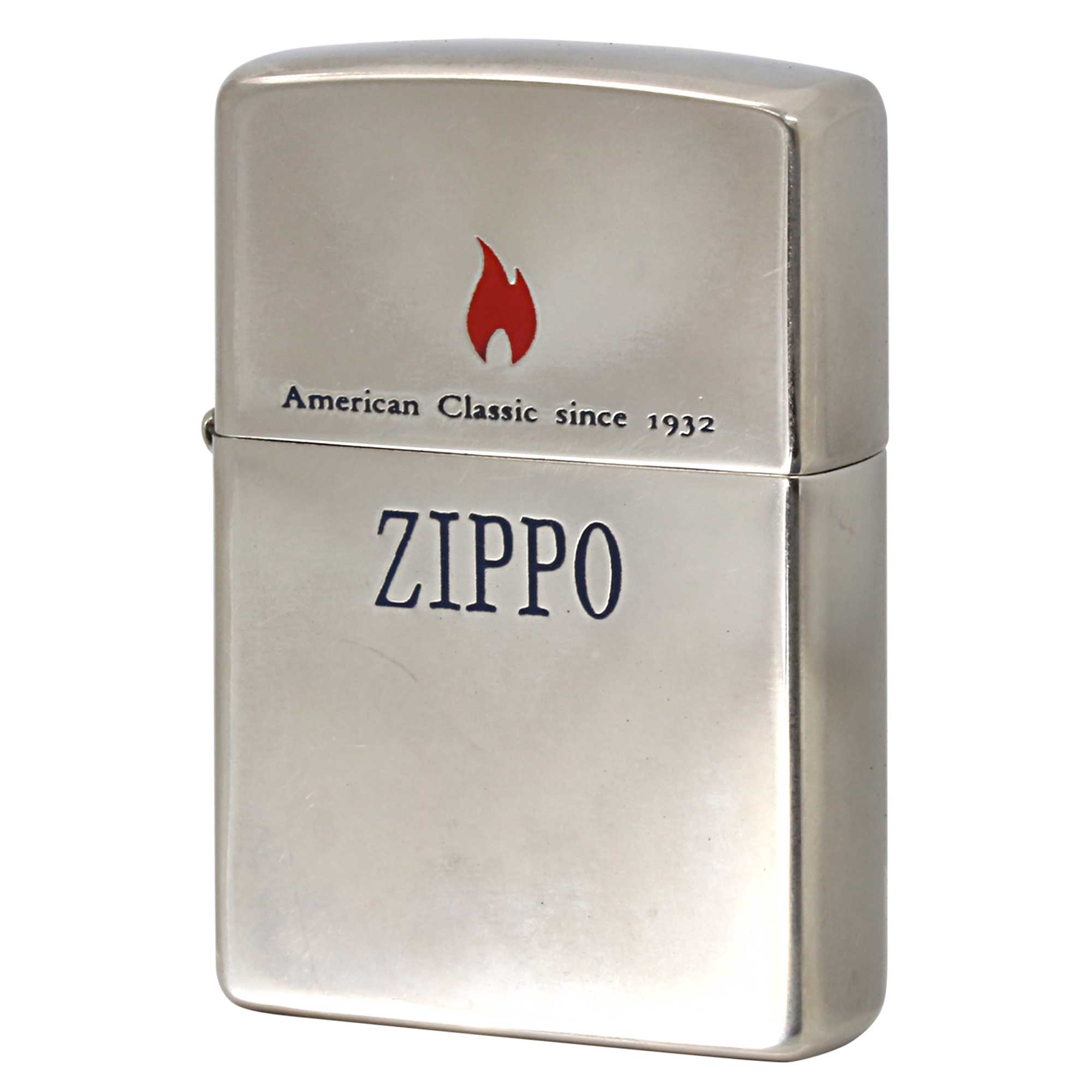 絶版/ヴィンテージ Zippo ジッポー 中古 2000年製造 アメリカンクラシック アイコンフレイム ジッポ ロゴ  [B]使用感ありやや傷汚れあり