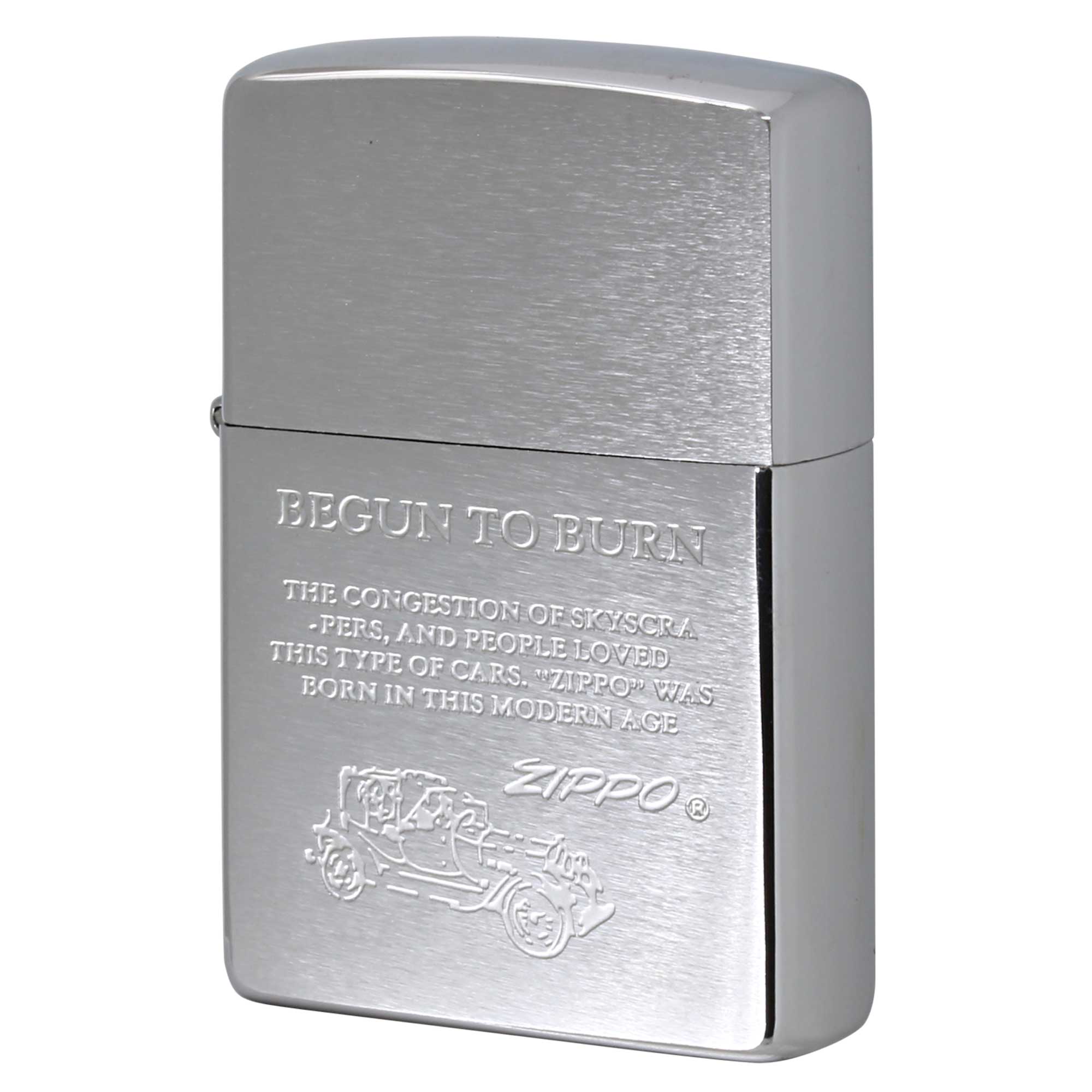 絶版/ヴィンテージ Zippo ジッポー 中古 2000年製造 ジッポ カー ZIPPO CAR BEGUN TO BURN  [N]未使用・新品