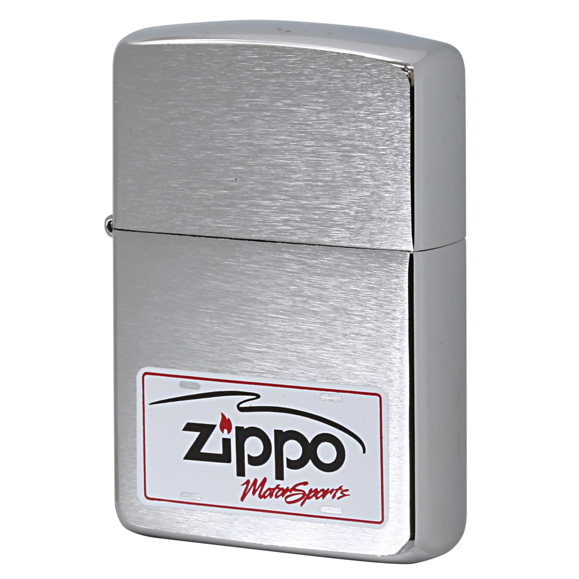 絶版/ヴィンテージ Zippo ジッポー 中古 1996年製造 Motor Sports ブリキプレートデザイン  [A]使用感少なく状態が良い