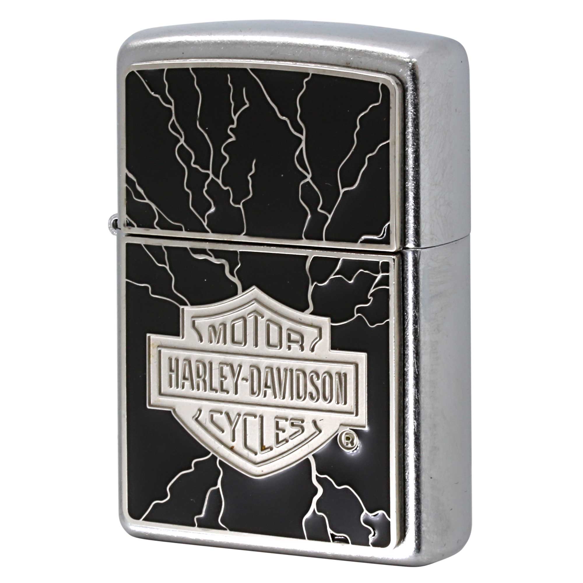 絶版/ヴィンテージ Zippo ジッポー 中古 2005年製造 ハーレーダビッドソン Harley Davidson 20867 エンブレム貼り  [A]使用感少なく状態が良い