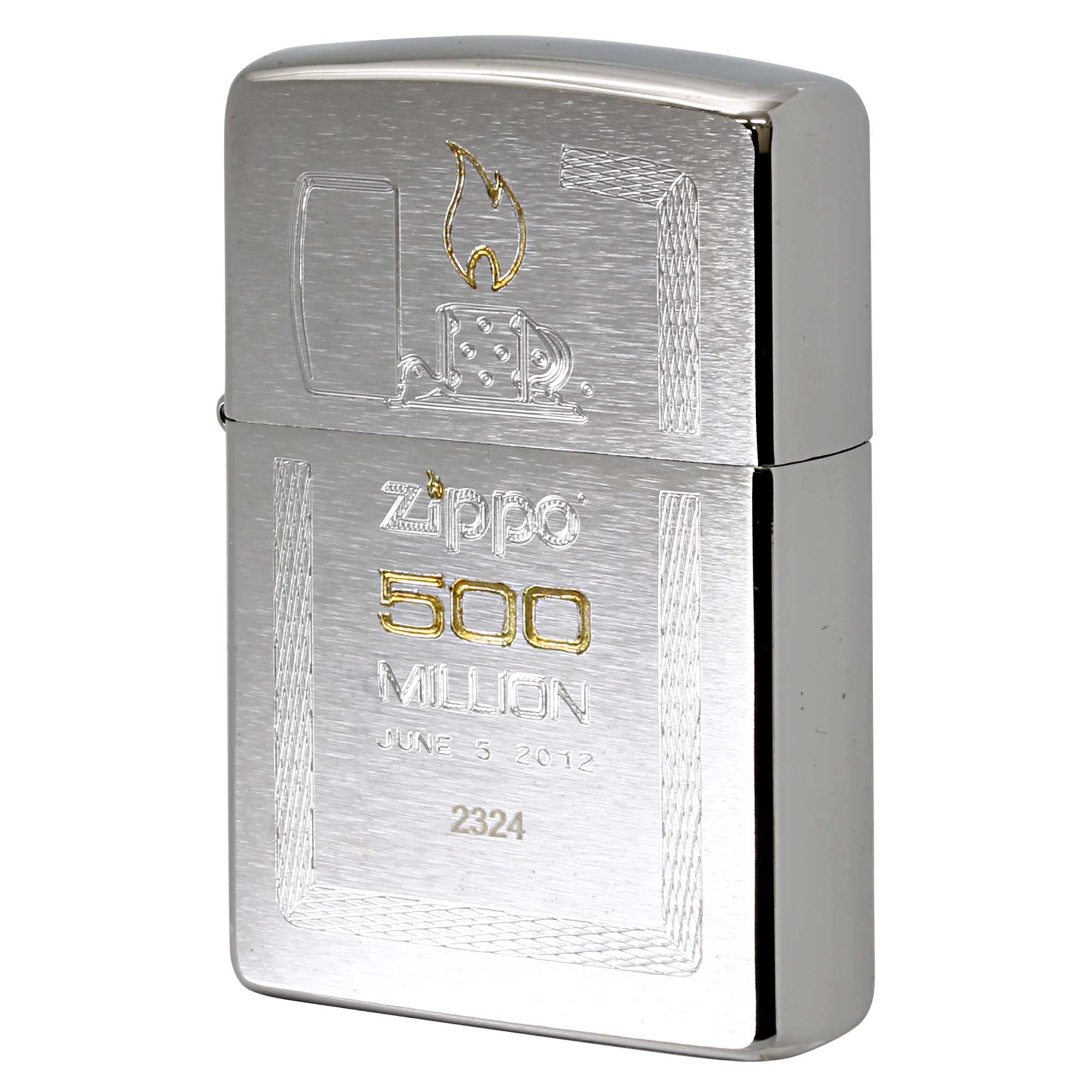 絶版/ヴィンテージ Zippo ジッポー 中古 2012年製造 500Million 5億個達成記念 No.200 レプリカエディション  [N]未使用・新品