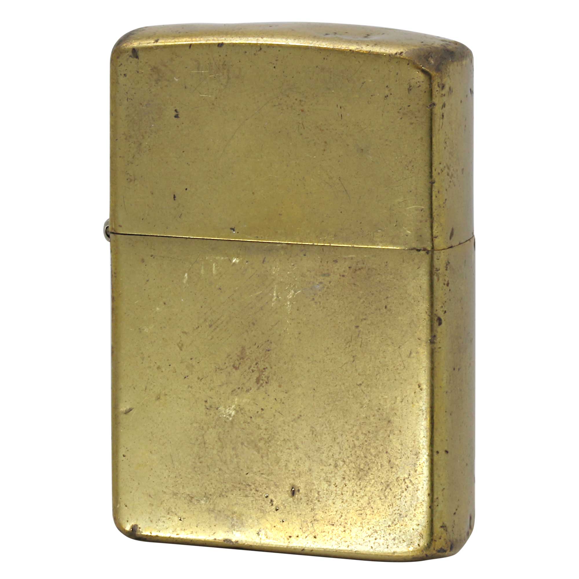 絶版/ヴィンテージ Zippo ジッポー 中古 2001年製造 ポリッシュブラス No.254  [C]使用感あり傷汚れあり