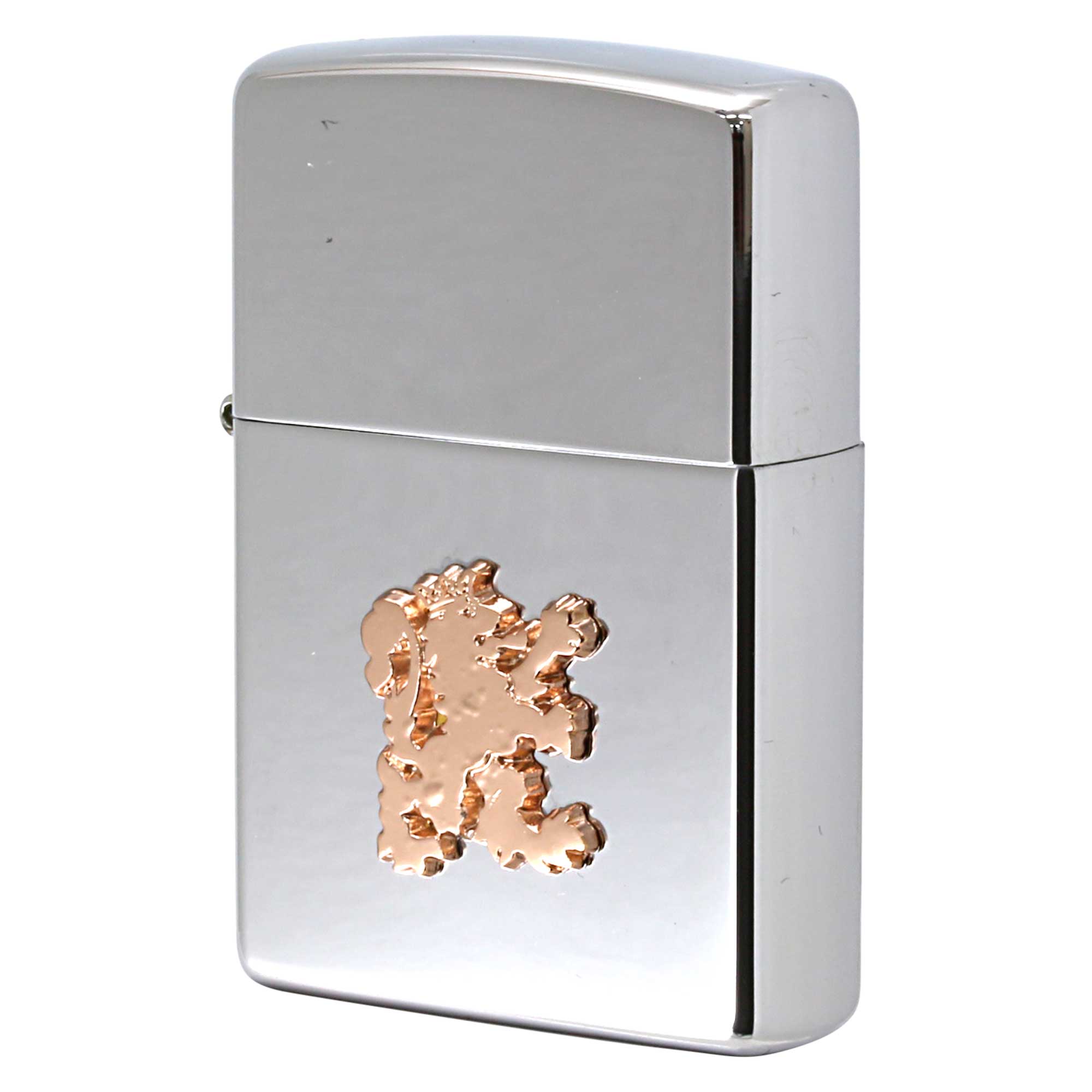 絶版/ヴィンテージ Zippo ジッポー 中古 2003年製造 ZIPPO R.Newbold アールニューボールド ロゴ メタルエンブレム PG  [S]ほぼ新品同様