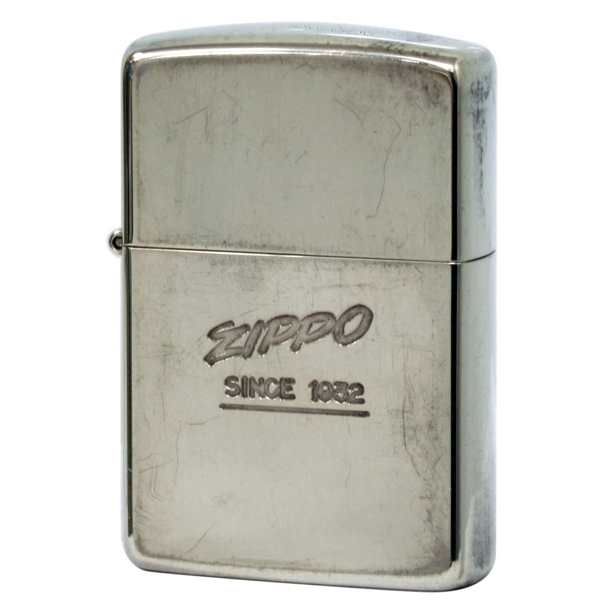 絶版/ヴィンテージ Zippo ジッポー 中古 1989年製造 ZIPPO LOGO SINCE 1932  [C]使用感あり傷汚れあり