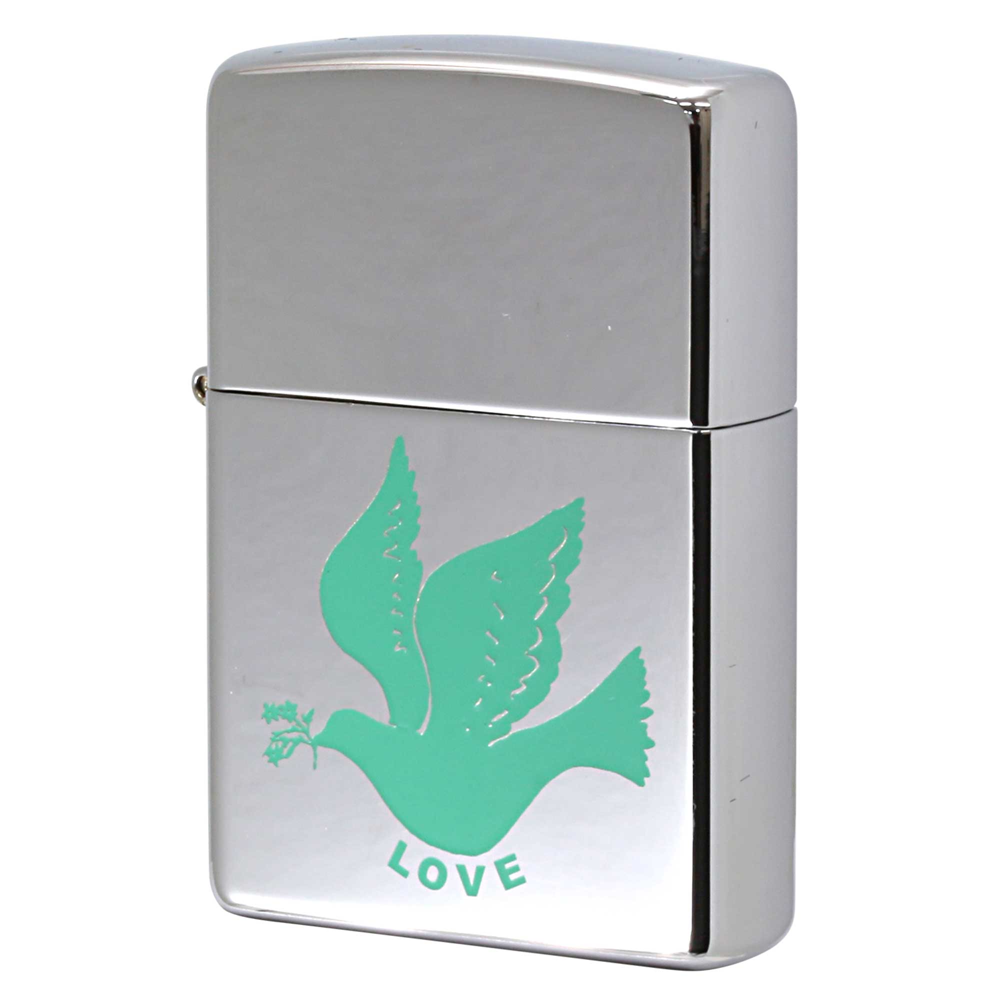 絶版/ヴィンテージ Zippo ジッポー 中古 2002年製造 ZIPPO Paul Smith ポール・スミス 試作品 鳩 LOVE  [S]ほぼ新品同様