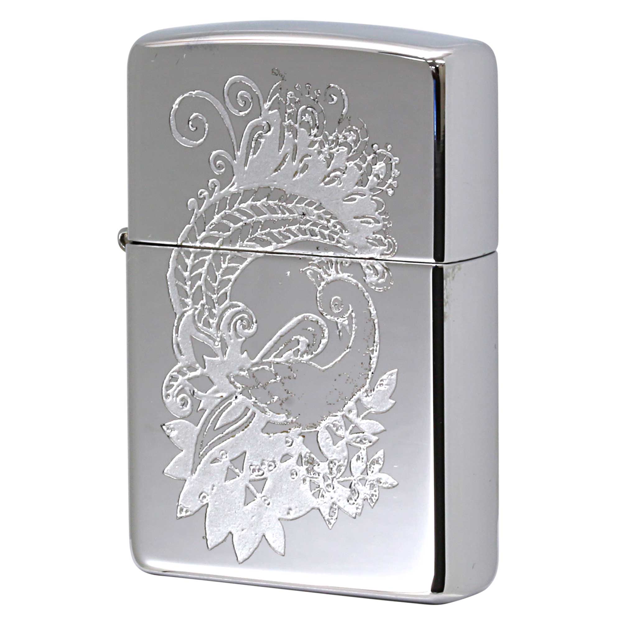 絶版/ヴィンテージ Zippo ジッポー 中古 2002年製造 ZIPPO Paul Smith ポール・スミス 試作品 孔雀 クジャク  [S]ほぼ新品同様