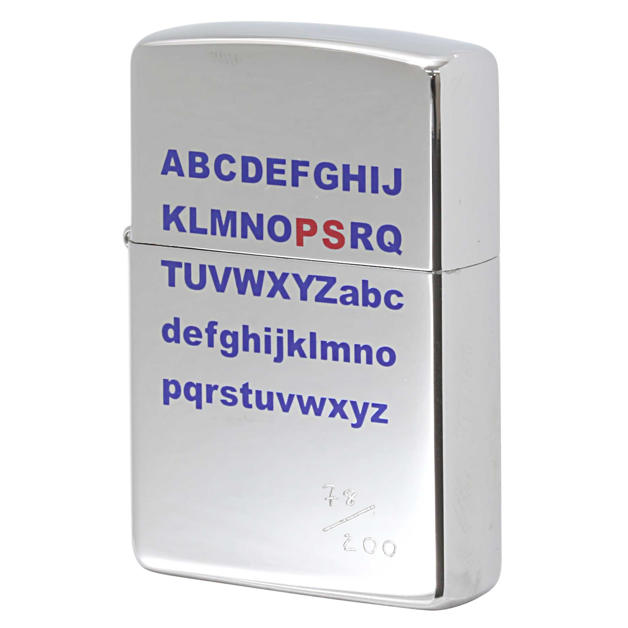 絶版/ヴィンテージ Zippo ジッポー 中古 1997年製造 ZIPPO Paul Smith ポール・スミス アルファベット ABC シリアル番号78  [S]ほぼ新品同様