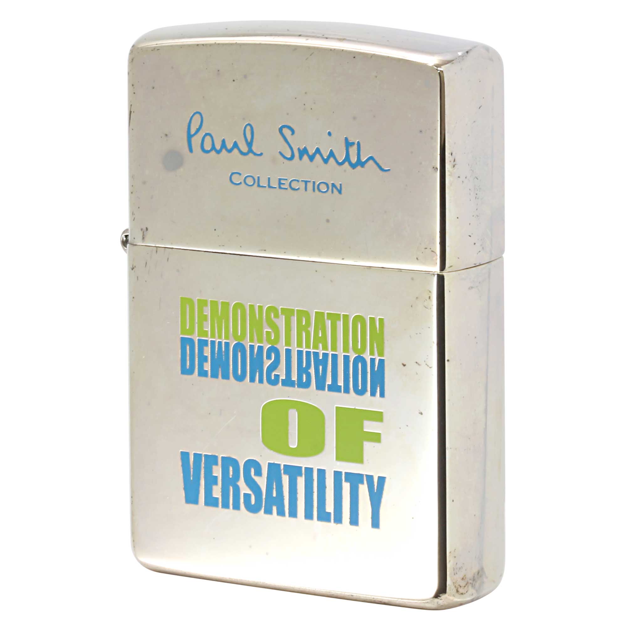 絶版/ヴィンテージ Zippo ジッポー 中古 2002年製造 ZIPPO Paul Smith Collection ポール・スミス コレクション Demonstration of Versatility  [S]ほぼ新品同様