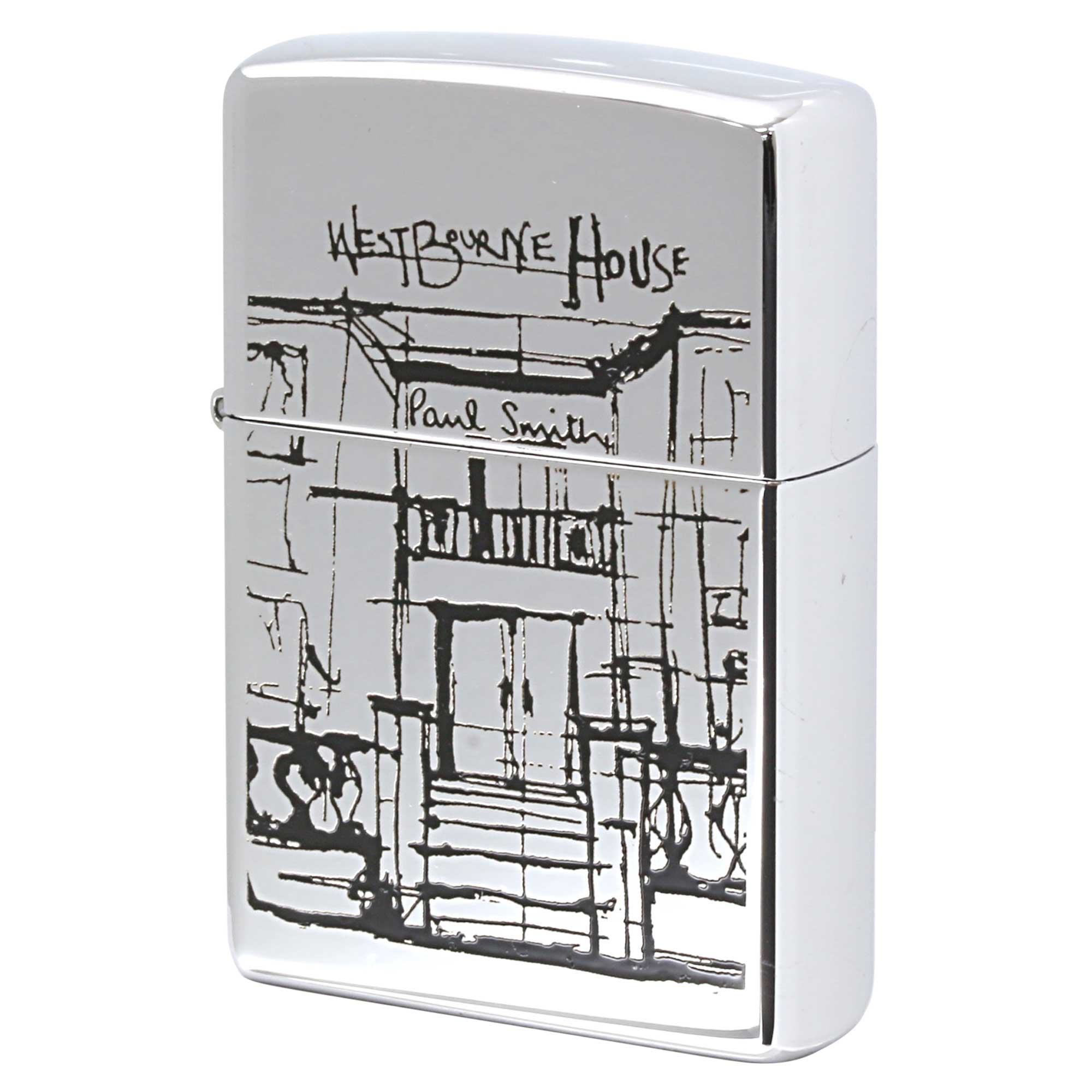 絶版/ヴィンテージ Zippo ジッポー 中古 2001年製造 ZIPPO Paul Smith West Bourne house ウェストボーンハウス  [S]ほぼ新品同様