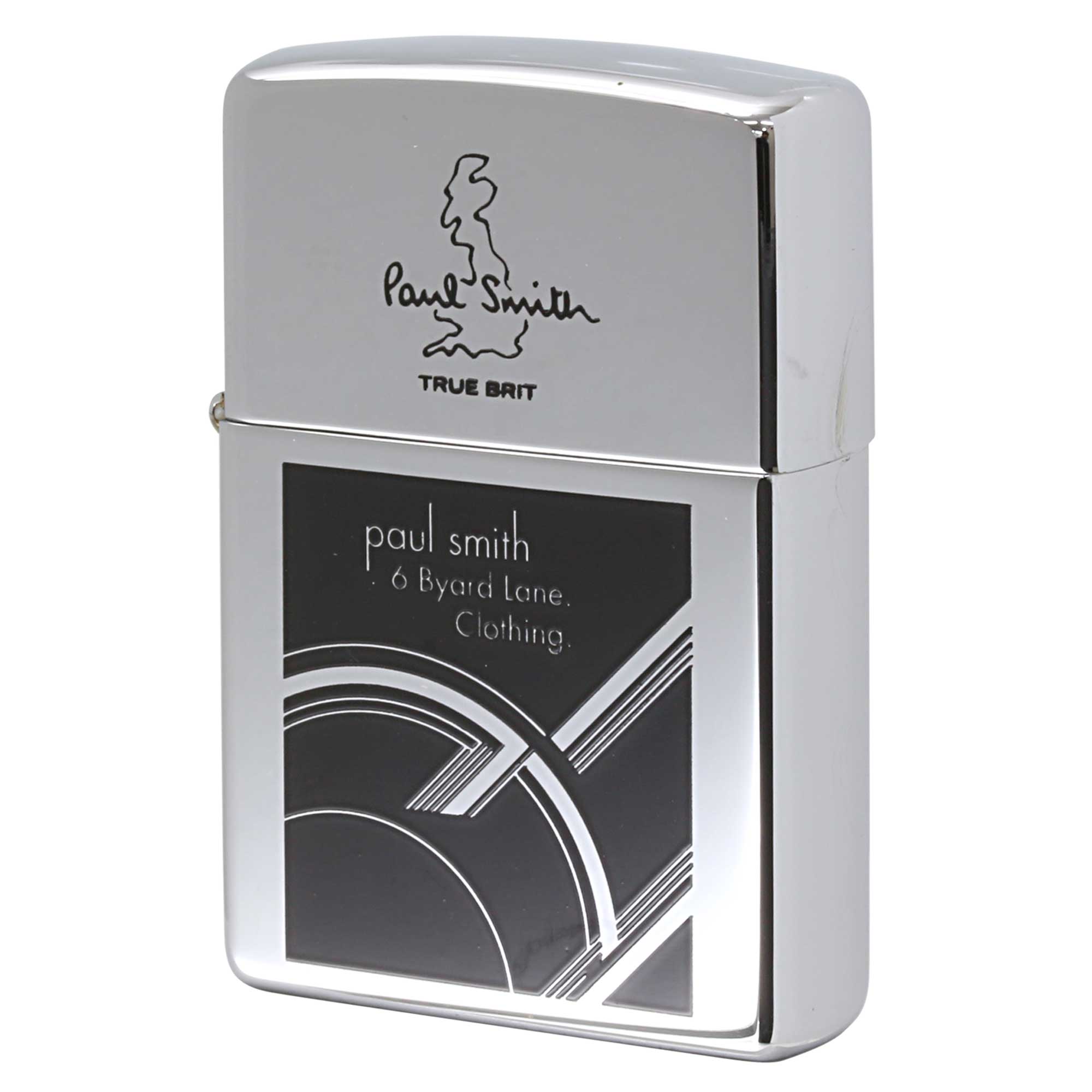 絶版/ヴィンテージ Zippo ジッポー 中古 1997年製造 ZIPPO Paul Smith TRUE BRIT 6 Byara Lone. Clothing.  [S]ほぼ新品同様