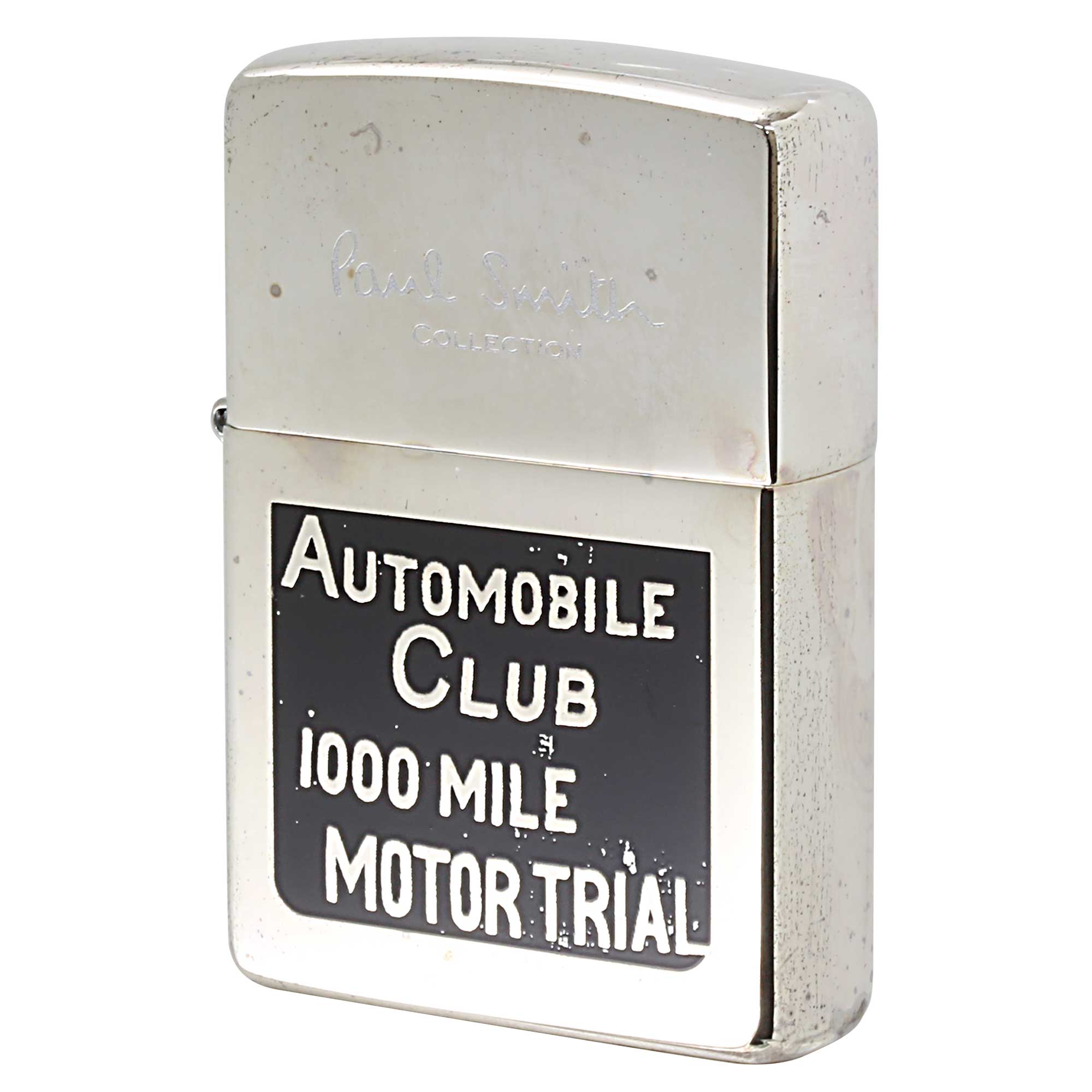 絶版/ヴィンテージ Zippo ジッポー 中古 2002年製造 ZIPPO Paul Smith Collection AUTOMOBILE CLUB 1000 MILE MOTOR TRIAL   [S]ほぼ新品同様