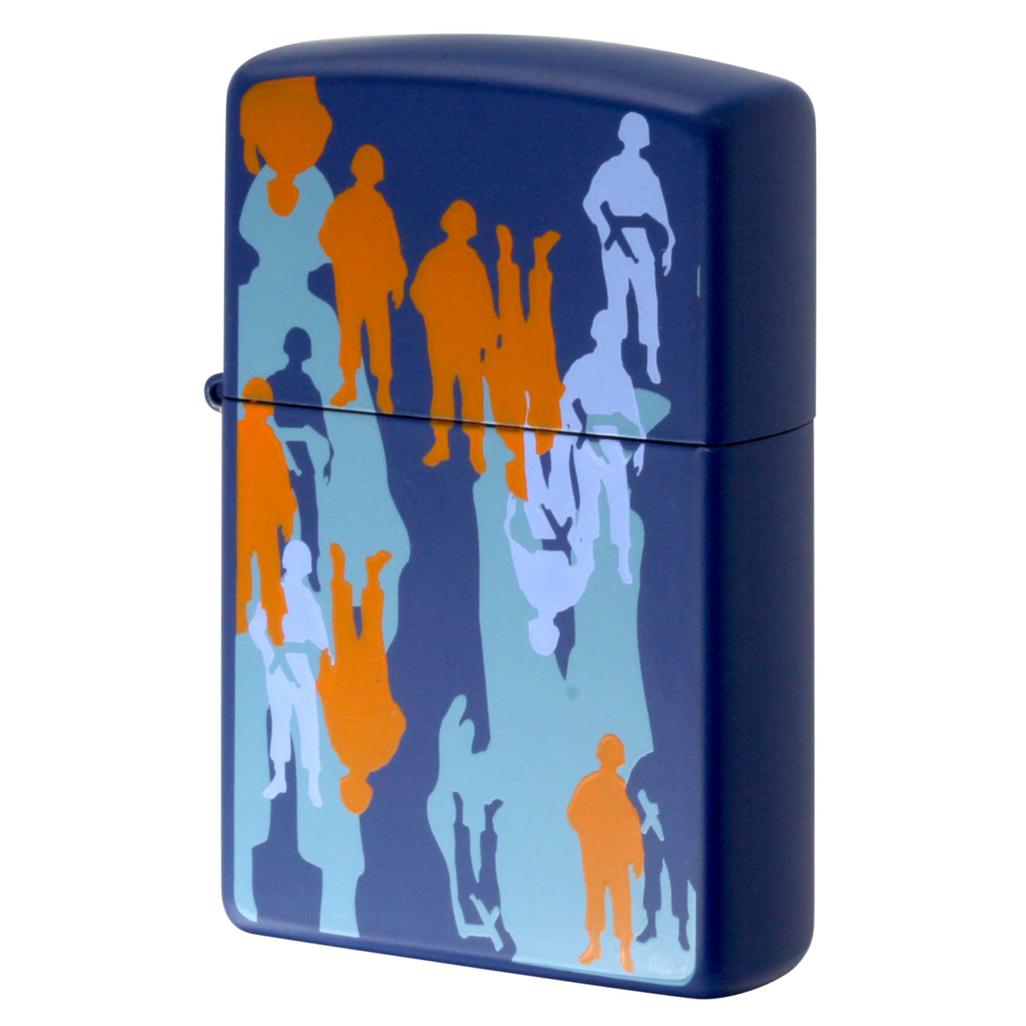 絶版/ヴィンテージ Zippo ジッポー 中古 1997年製造 ZIPPO R.Newbold アールニューボールド ブルーマット 兵士 アーミー両面  [S]ほぼ新品同様