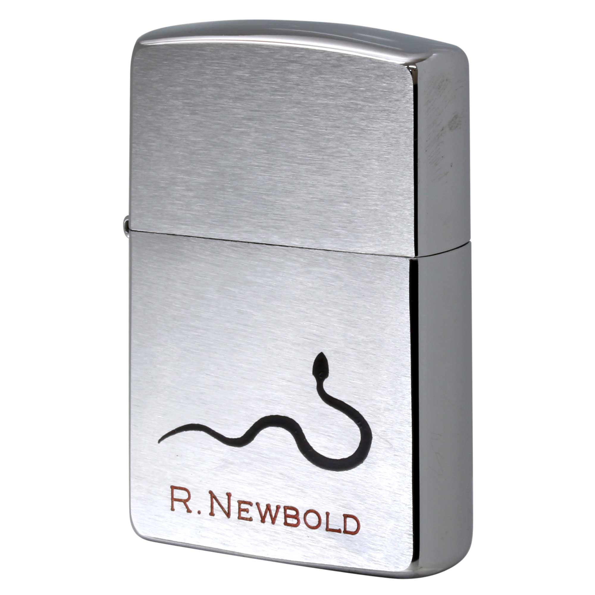 絶版/ヴィンテージ Zippo ジッポー 中古 1995年製造 ZIPPO R.Newbold アールニューボールド 蛇  [S]ほぼ新品同様