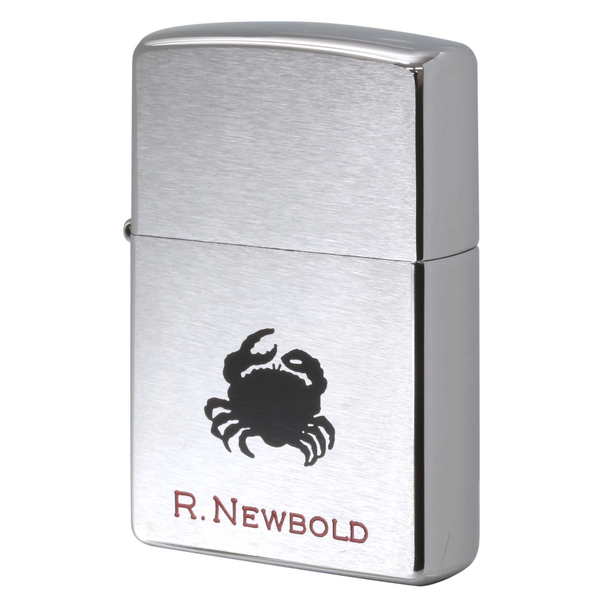 絶版/ヴィンテージ Zippo ジッポー 中古 1997年製造 ZIPPO R.Newbold アールニューボールド カニ  [S]ほぼ新品同様
