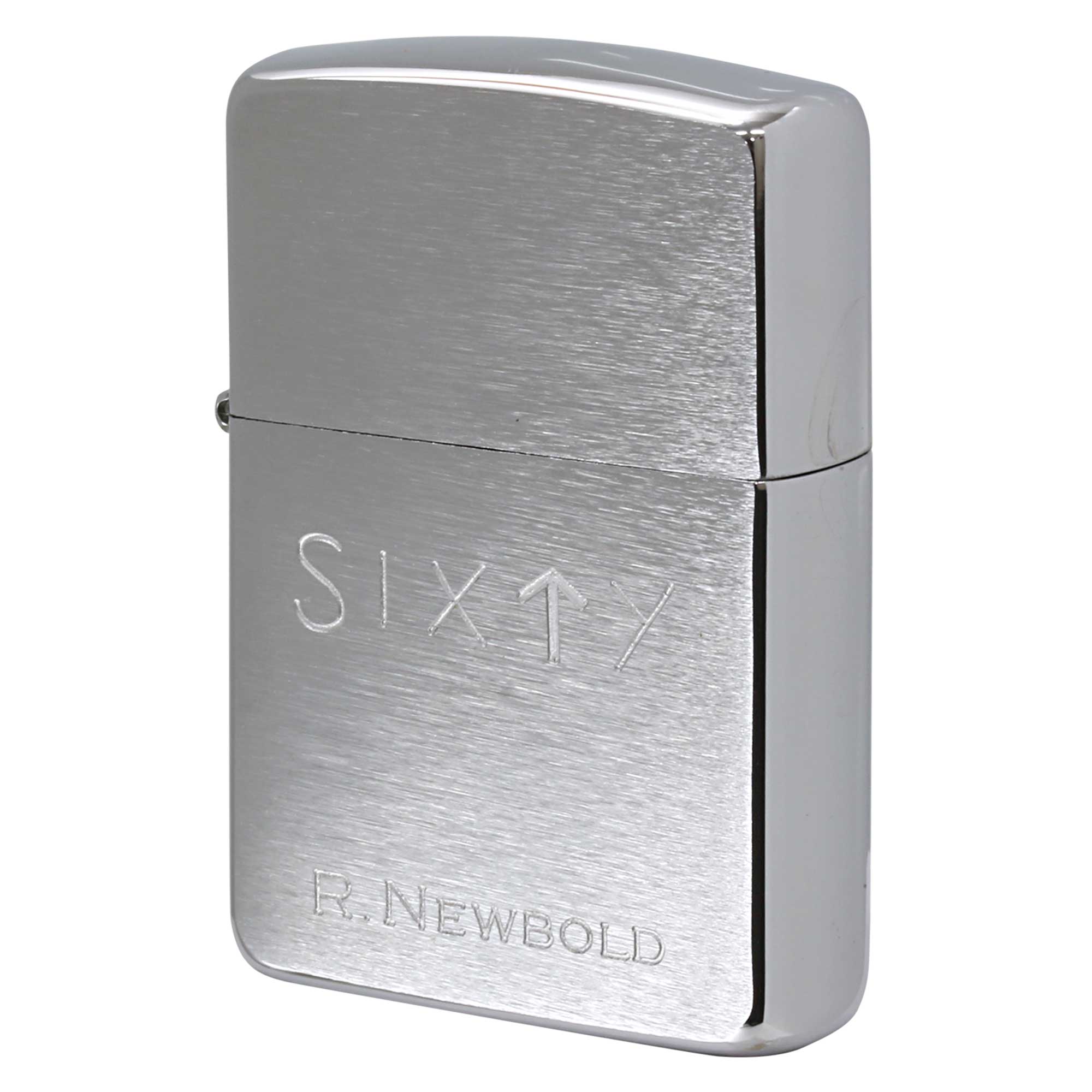 絶版/ヴィンテージ Zippo ジッポー 中古 1995年製造 ZIPPO R.Newbold アールニューボールド SIX↑Y  [S]ほぼ新品同様