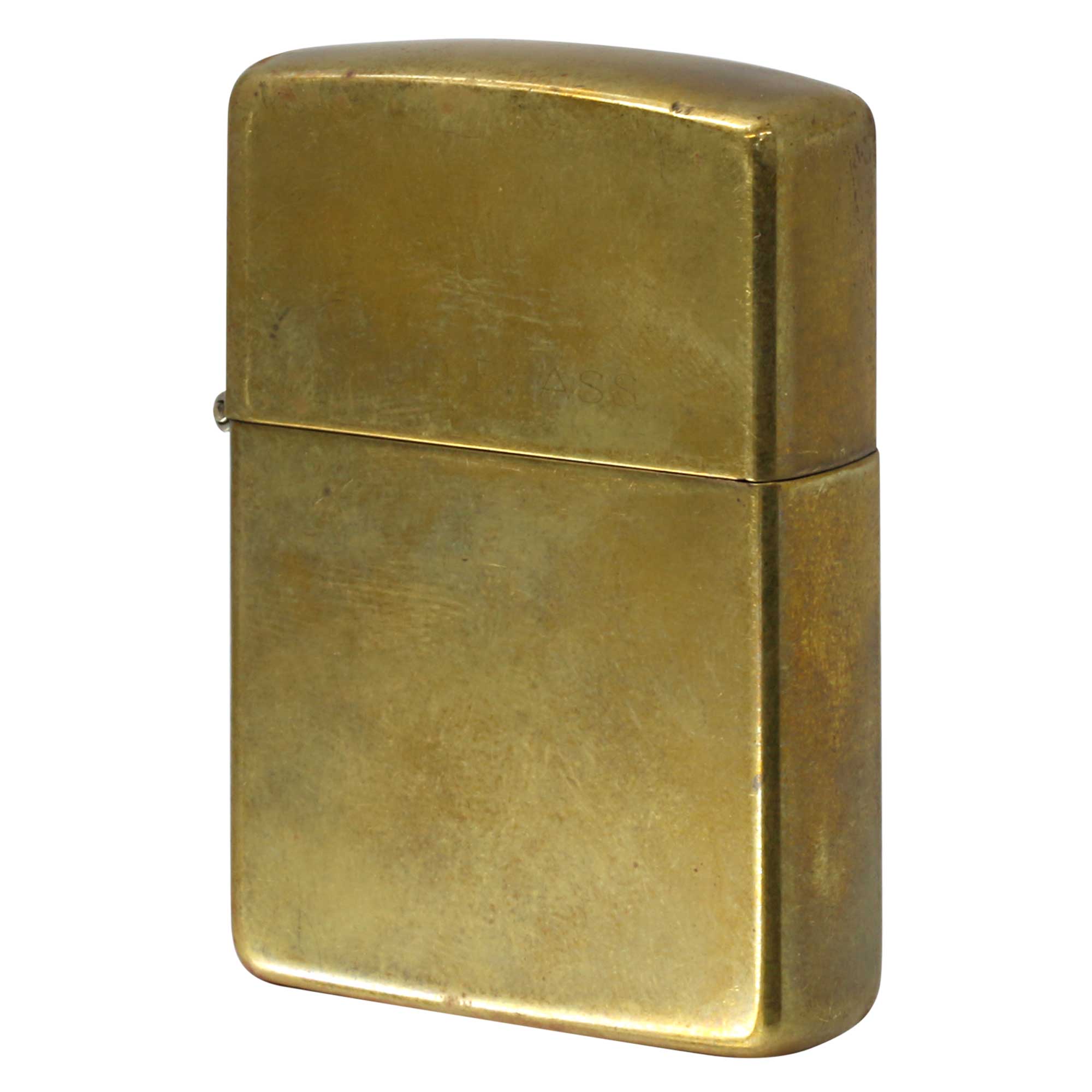 絶版/ヴィンテージ Zippo ジッポー 中古 1994年製造 ブラス SOLID BLASS ロゴあり No.254  [C]使用感あり傷汚れあり