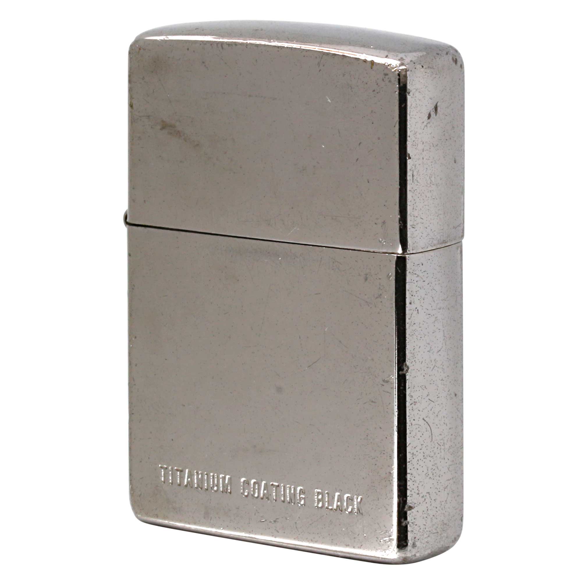 絶版/ヴィンテージ Zippo ジッポー 中古 1998年製造 TITANIUM COATING ブラック  [B]使用感ありやや傷汚れあり