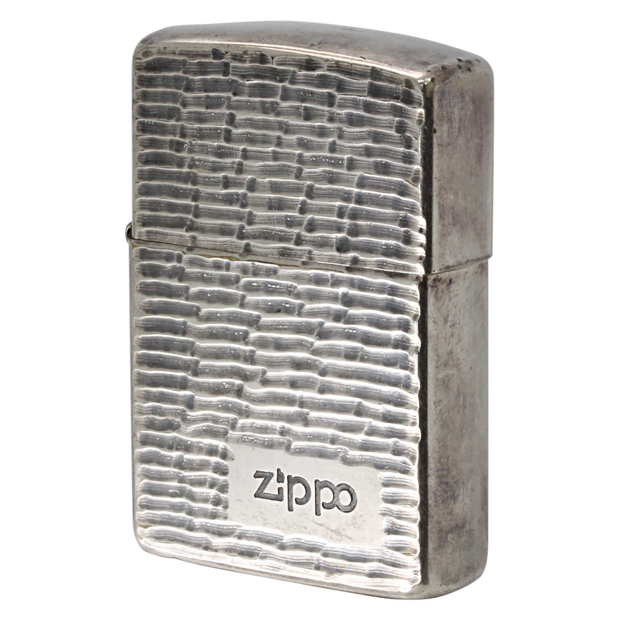 絶版/ヴィンテージ Zippo ジッポー 中古 1992年製造 両面加工 リューター加工 ZIPPO LOGO  [B]使用感ありやや傷汚れあり