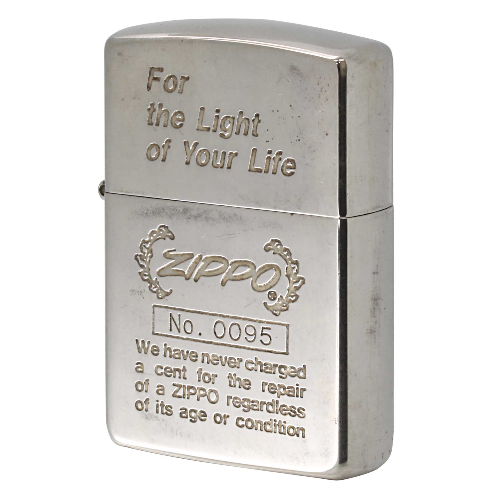 絶版/ヴィンテージ Zippo ジッポー 中古 1991年製造 ZIPPO LORO For the Light of Your Life No.0095　  [C]使用感あり傷汚れあり