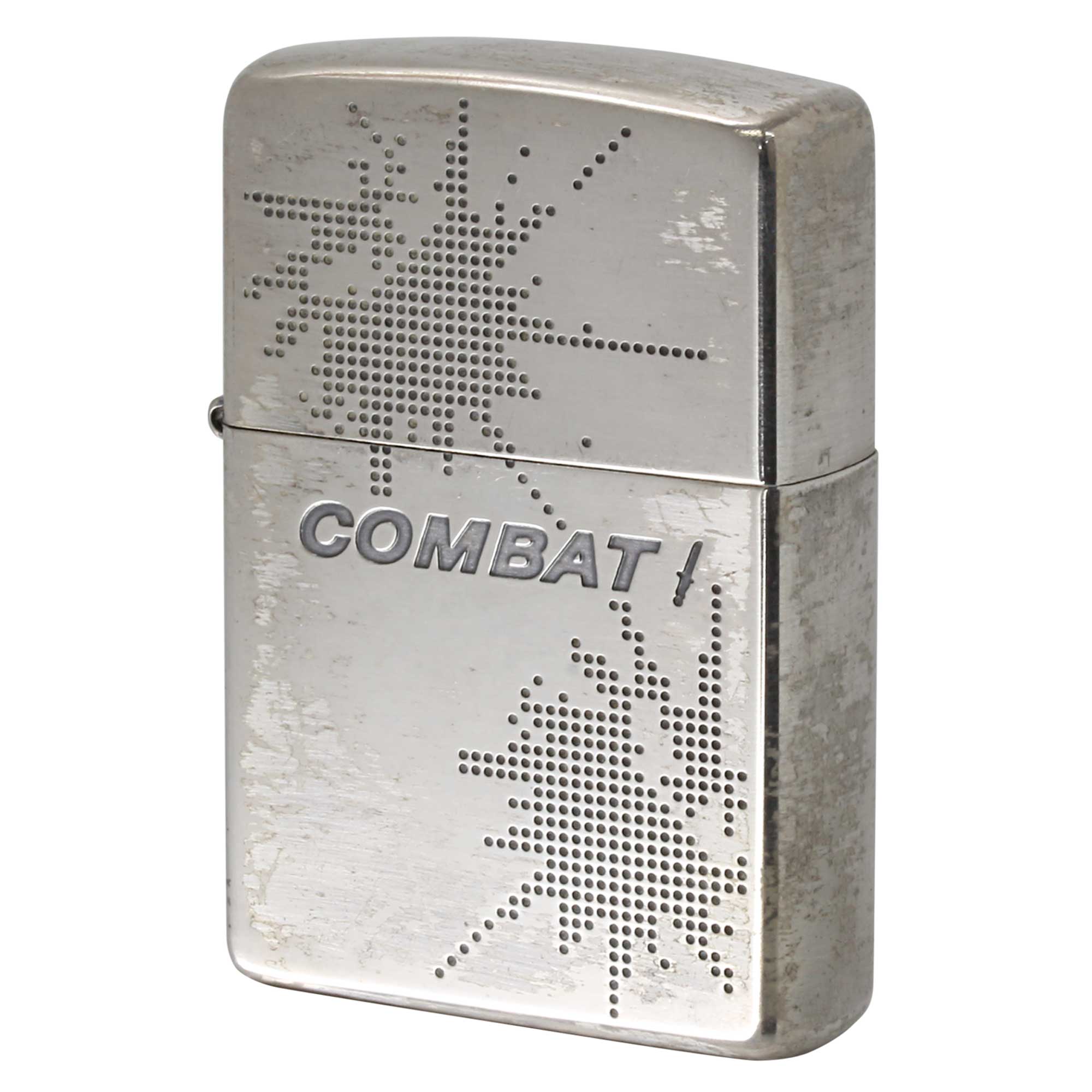 絶版/ヴィンテージ Zippo ジッポー 中古 2003年製造 COMBAT コンバットドット絵  [C]使用感あり傷汚れあり