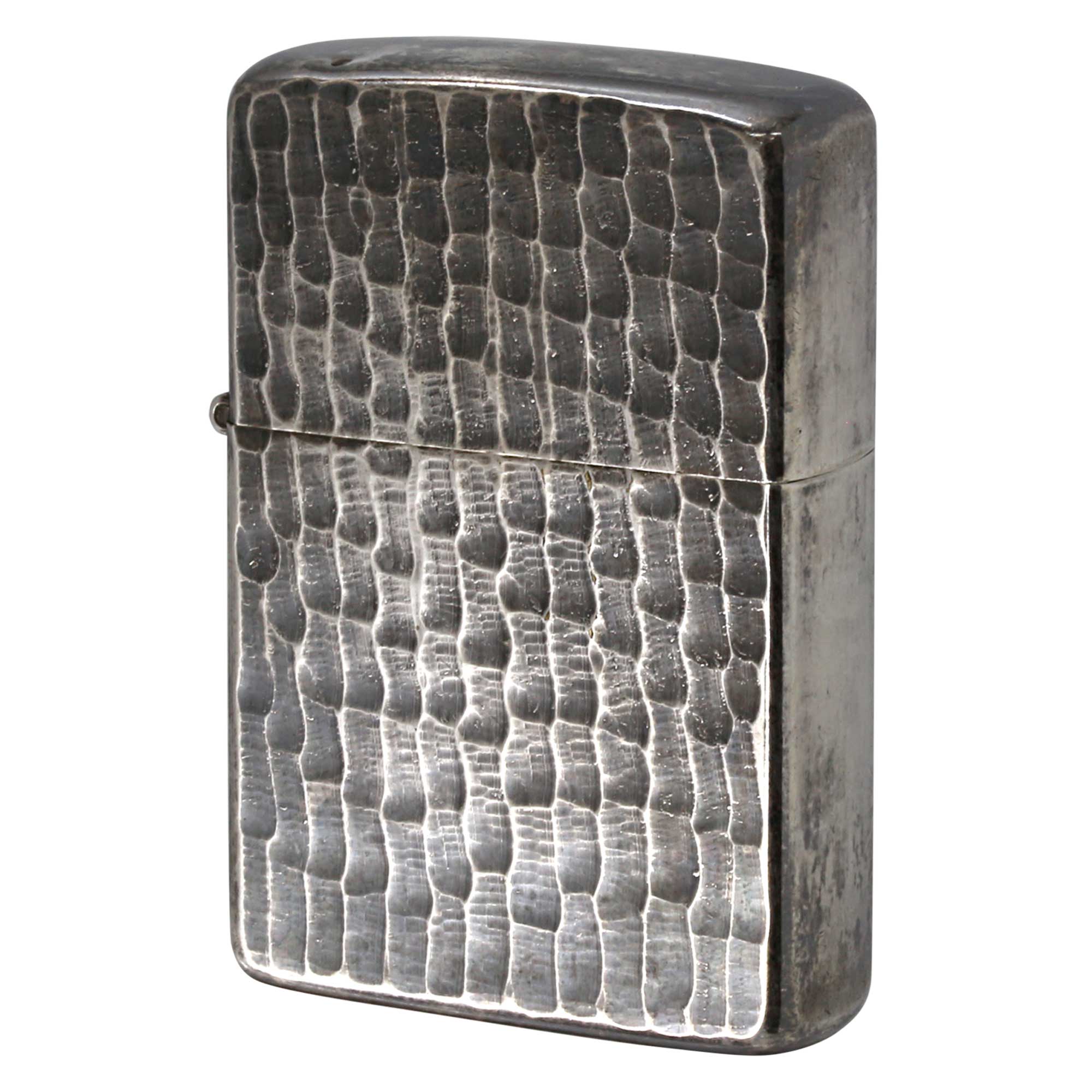 絶版/ヴィンテージ Zippo ジッポー 中古 1981年製造 両面リューター加工 槌目  [A]使用感少なく状態が良い