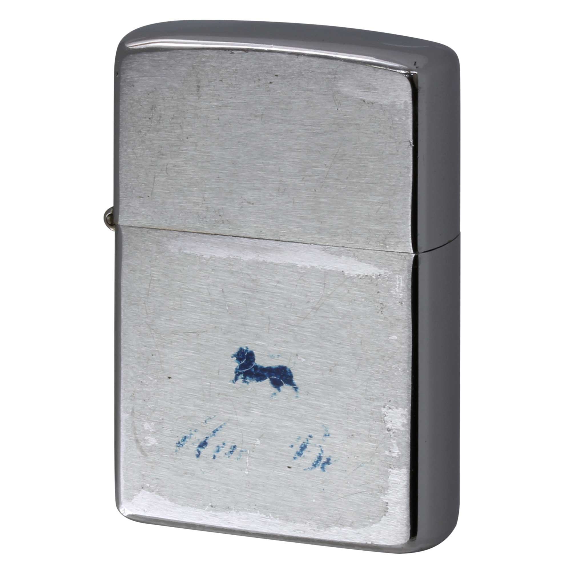 絶版/ヴィンテージ Zippo ジッポー 中古 1982年製造 クロームメッキ サテン仕上げ  [B]使用感ありやや傷汚れあり